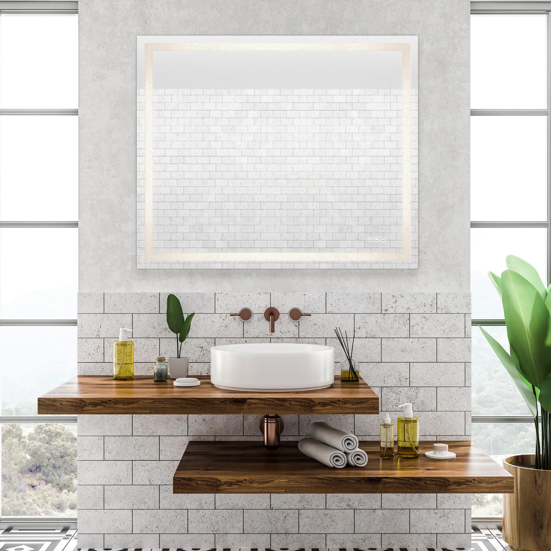 Cordova 36 Inch LED Lighted Mirror by Savoy House