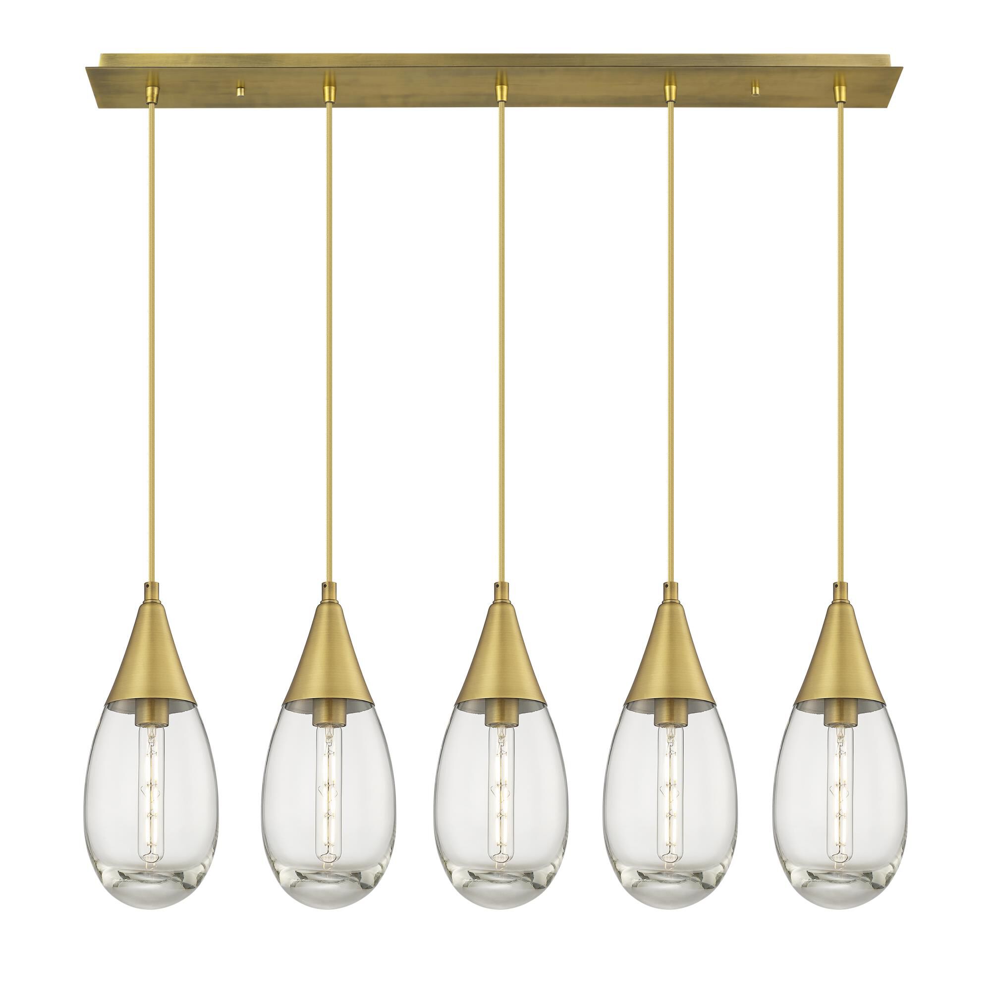 Bruno Marashlian Malone 37 Inch 5 Light Linear Suspension Light by Innovations Lighting