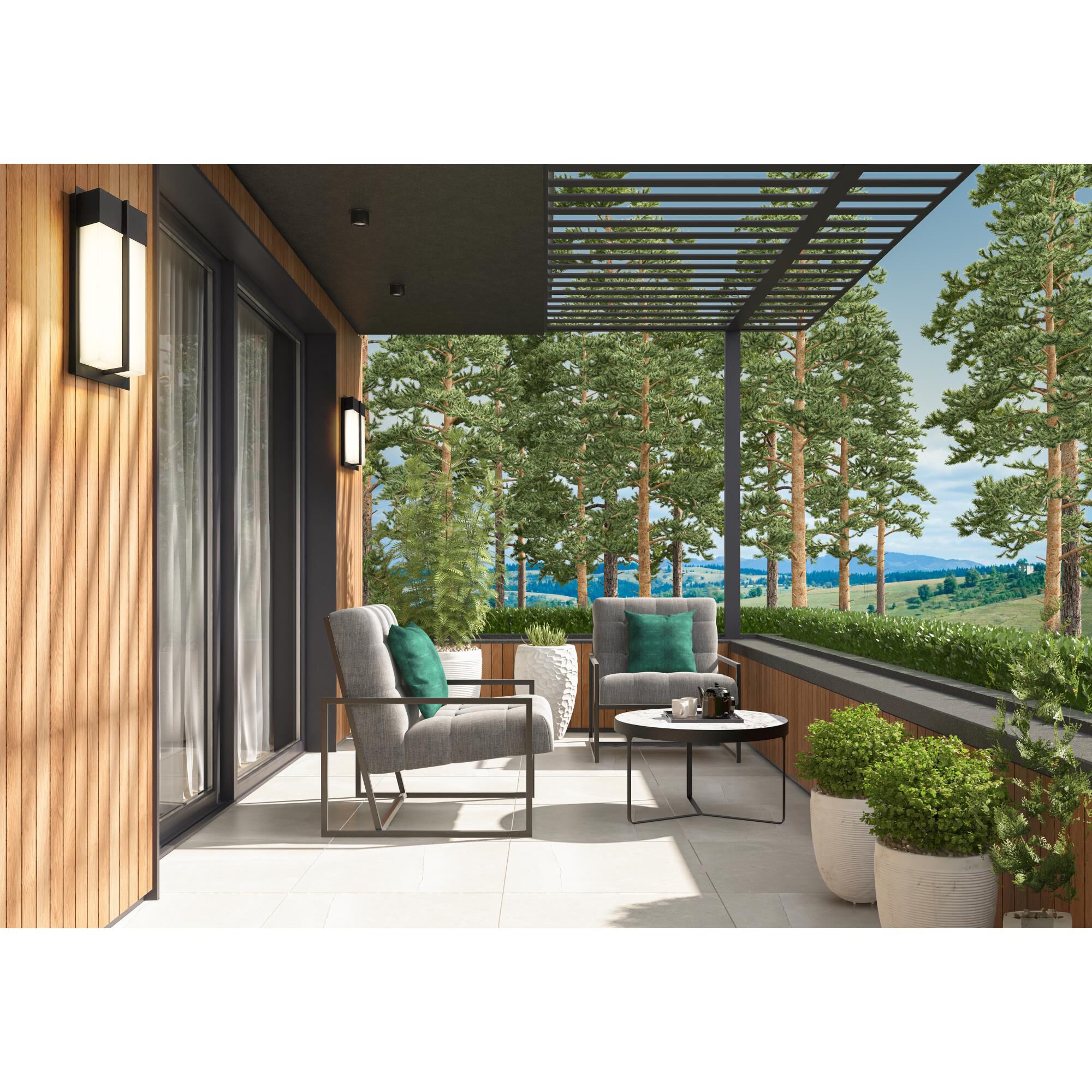 Nyx 18 Inch Outdoor Wall Light by Z Lite