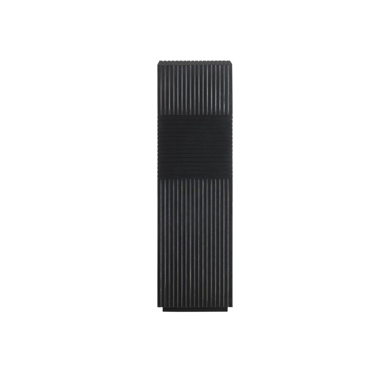 Odense Black Pedestal Pedestal by Currey and Company