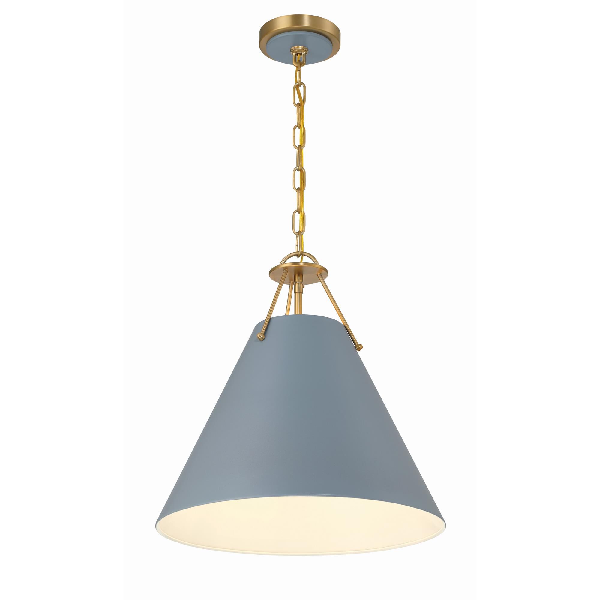 Shown in Vibrant Gold and Blue finish