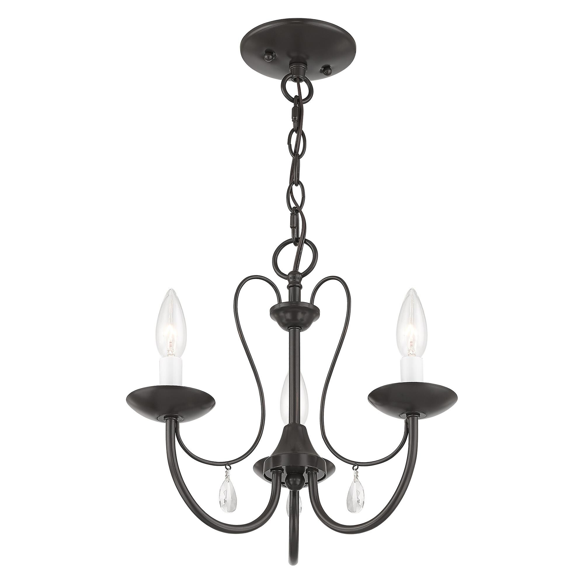 Mirabella 14 Inch 3 Light Mini Chandelier by Livex Lighting