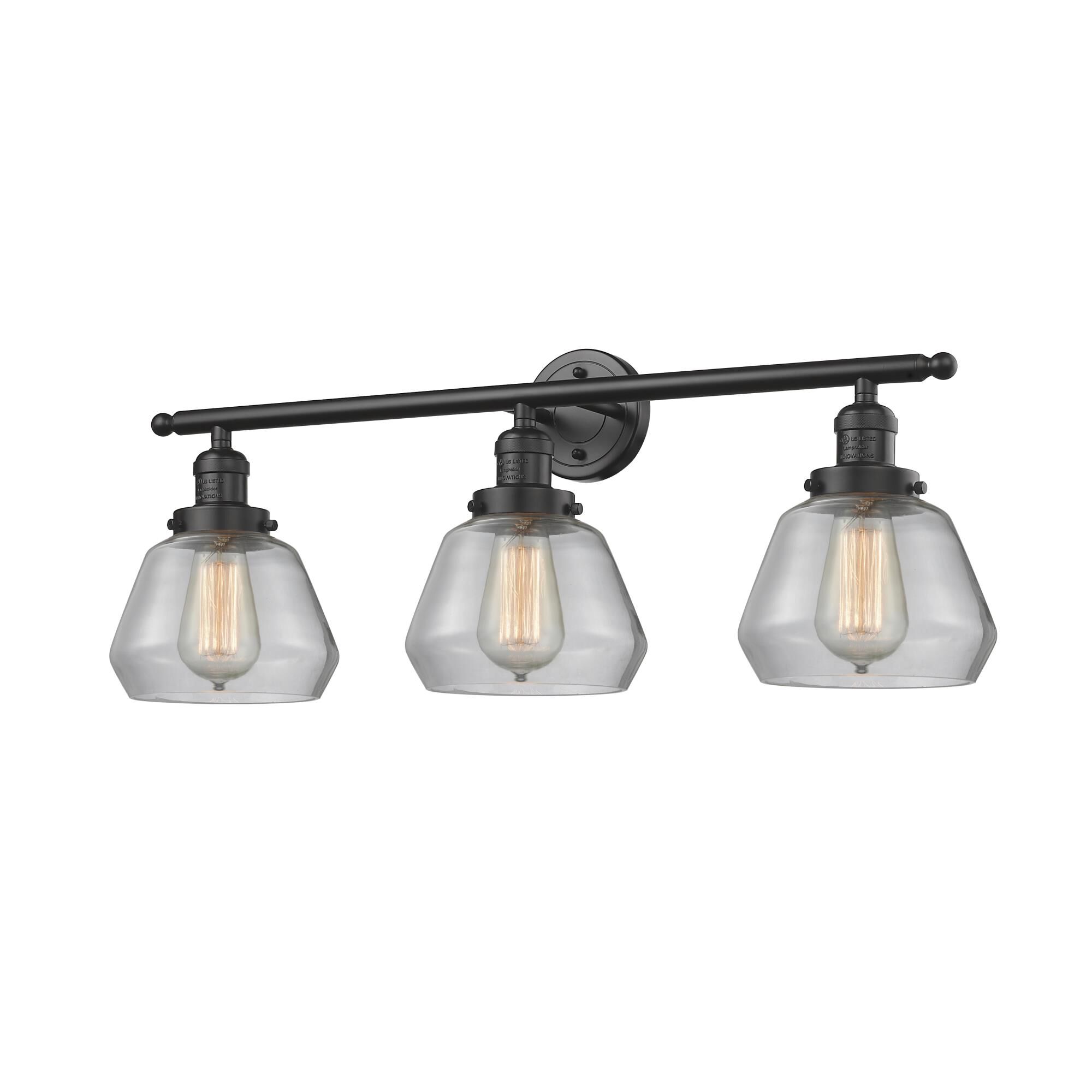 Shown in Oil Rubbed Bronze finish and Clear glass