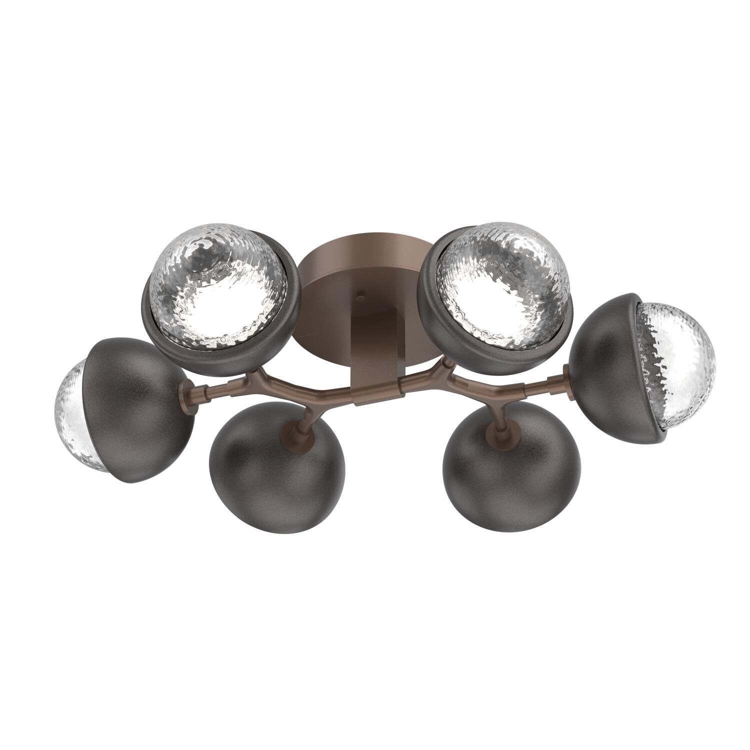 Shown in Burnished Bronze finish and Clear glass and Graphite accent