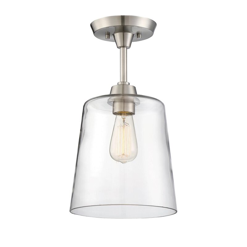 10 Inch 1 Light LED Semi Flush Mount by Meridian Lighting