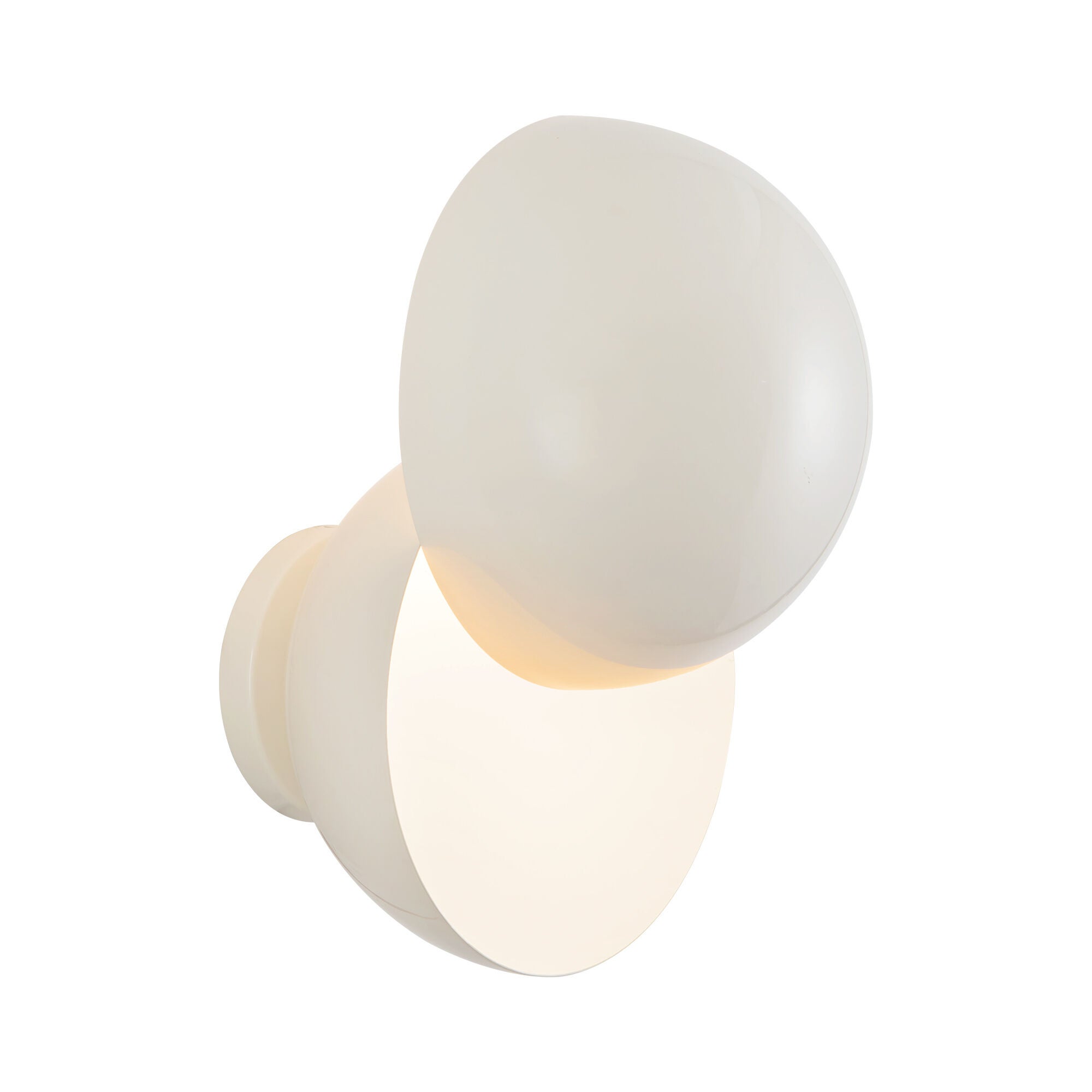 Shown in Pearl White finish and Steel shade