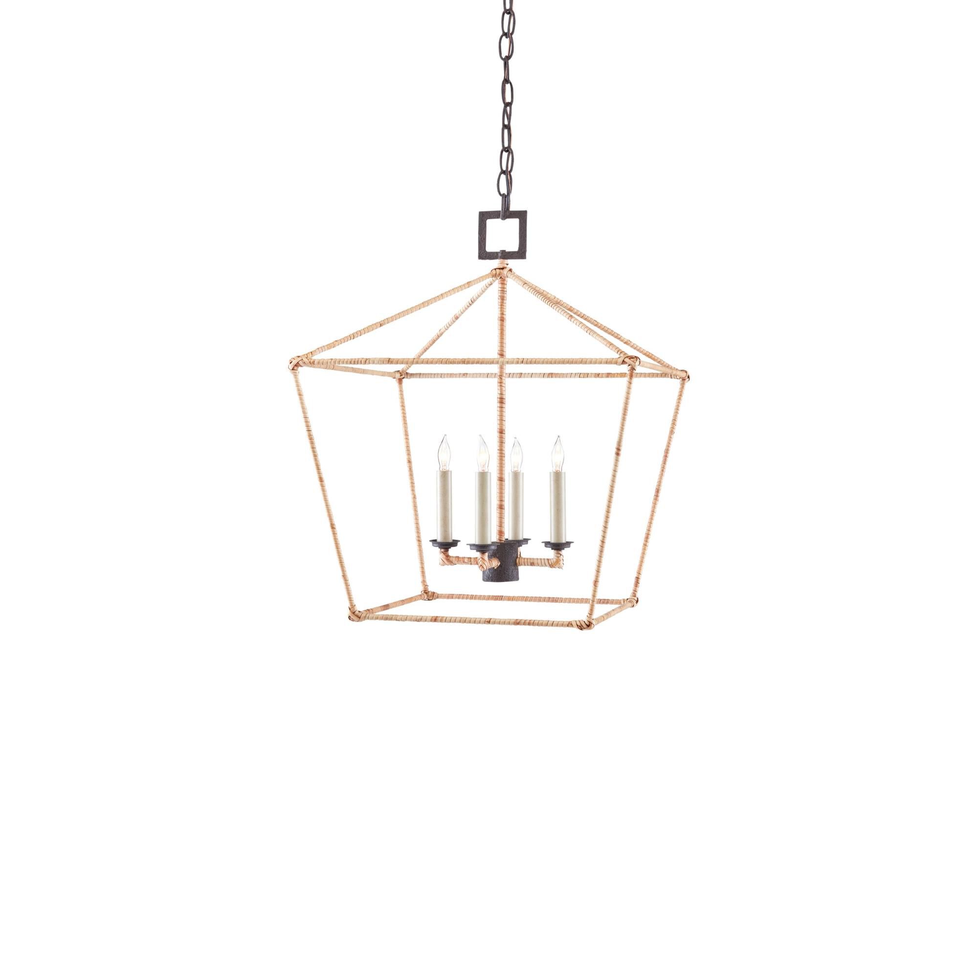 Denison 18 Inch Cage Pendant by Currey and Company