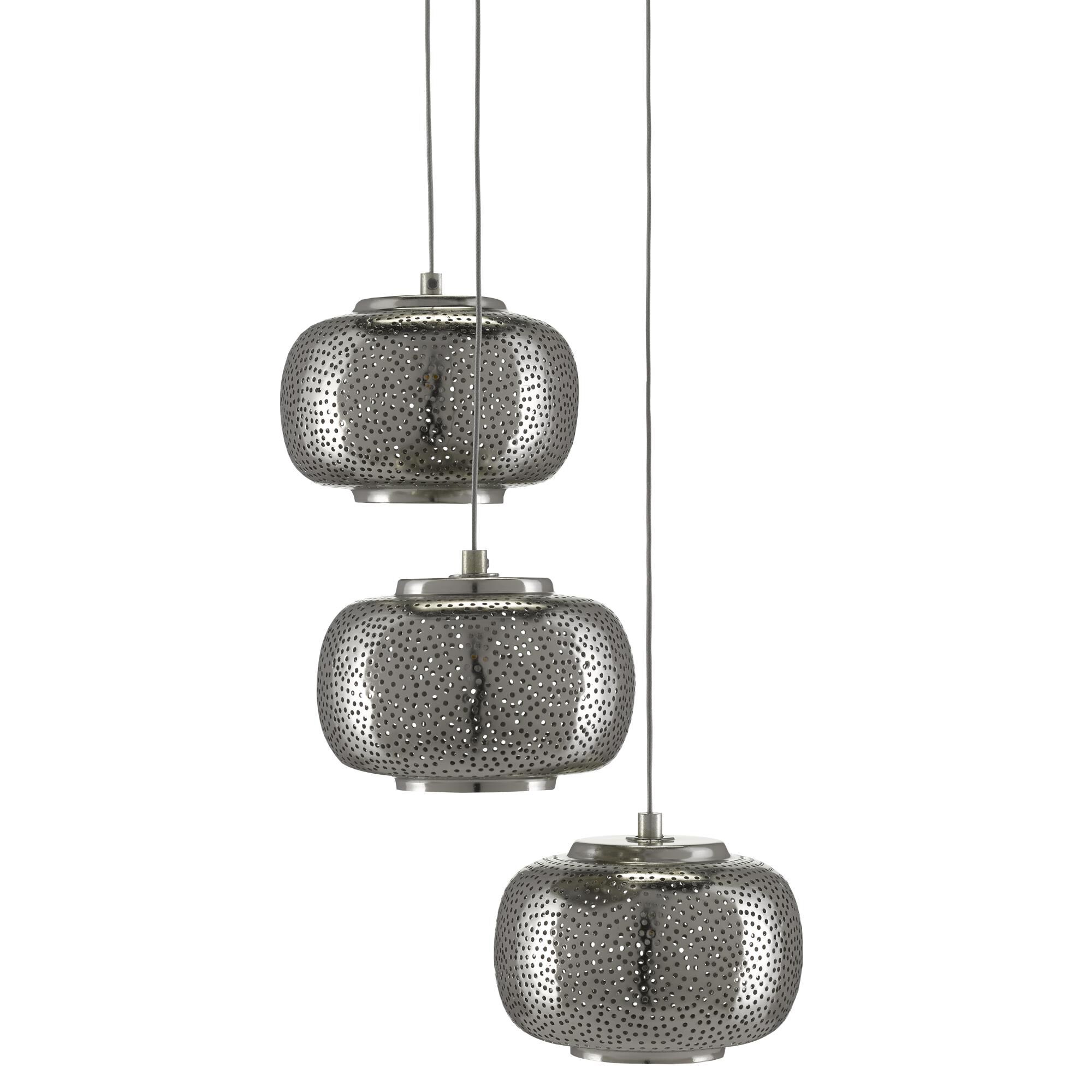 Pepper 3 Light LED Multi Light Pendant by Currey and Company