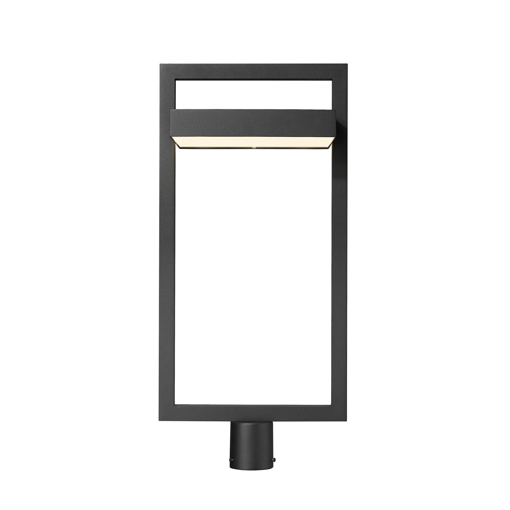 Shown in Black finish and Glass shade