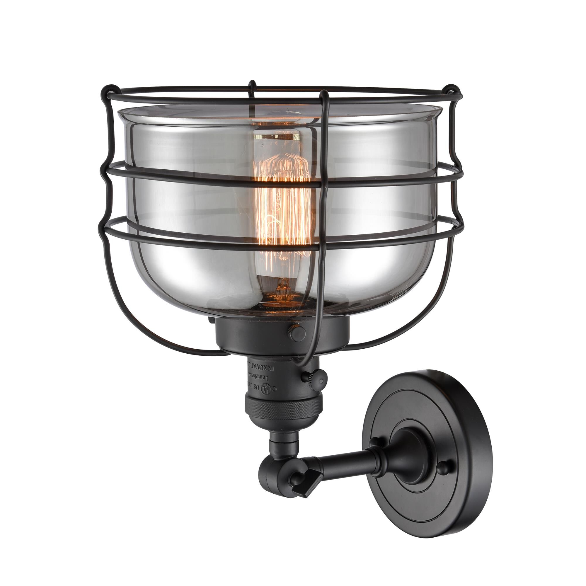 Shown in Matte Black finish and Plated Smoke glass