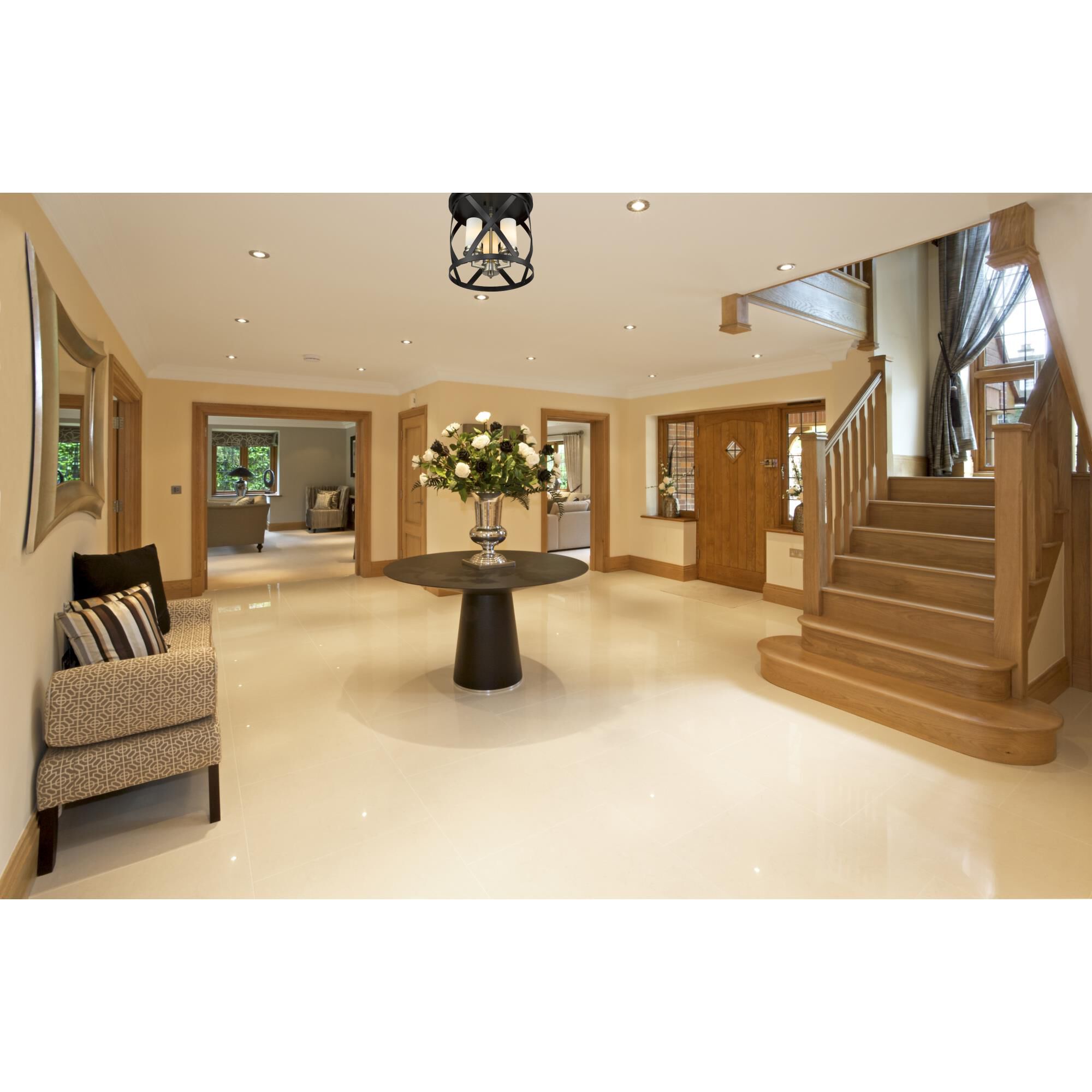 Shown in Matte Black + Brushed Nickel finish and Glass shade