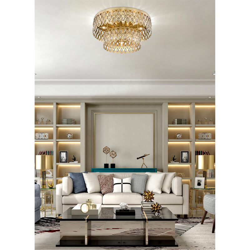 Dealey 24 Inch 12 Light Flush Mount by Z-Lite
