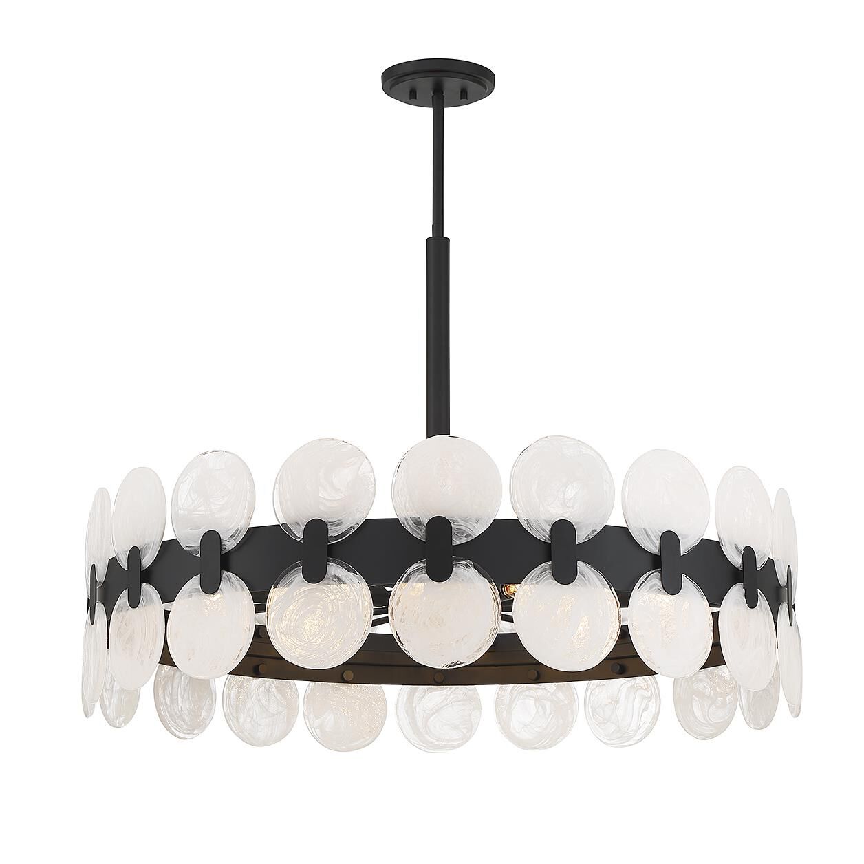 Boca 35 Inch 10 Light Chandelier by Savoy House