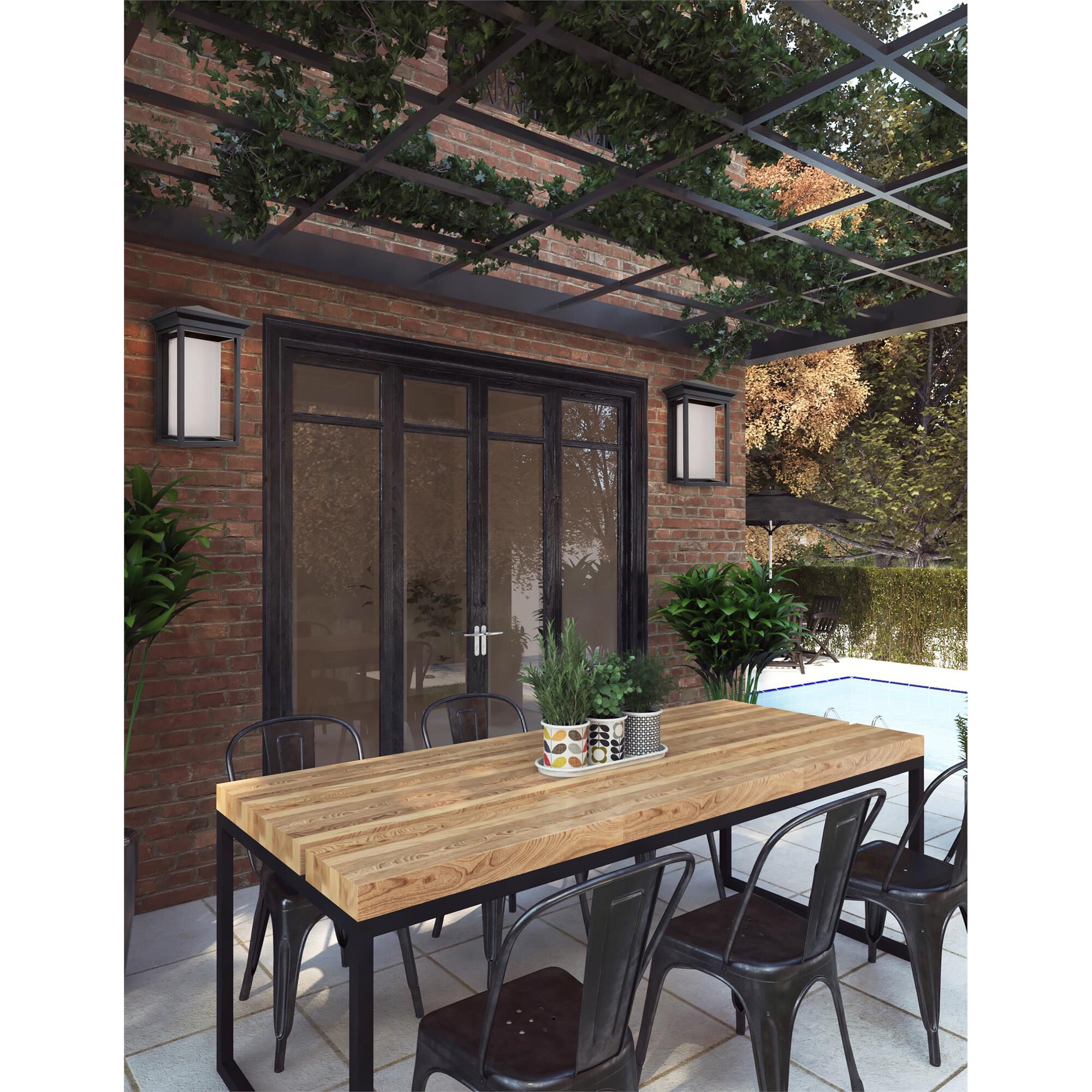 Overbrook 14 Inch Tall 1 Light LED Outdoor Wall Light,