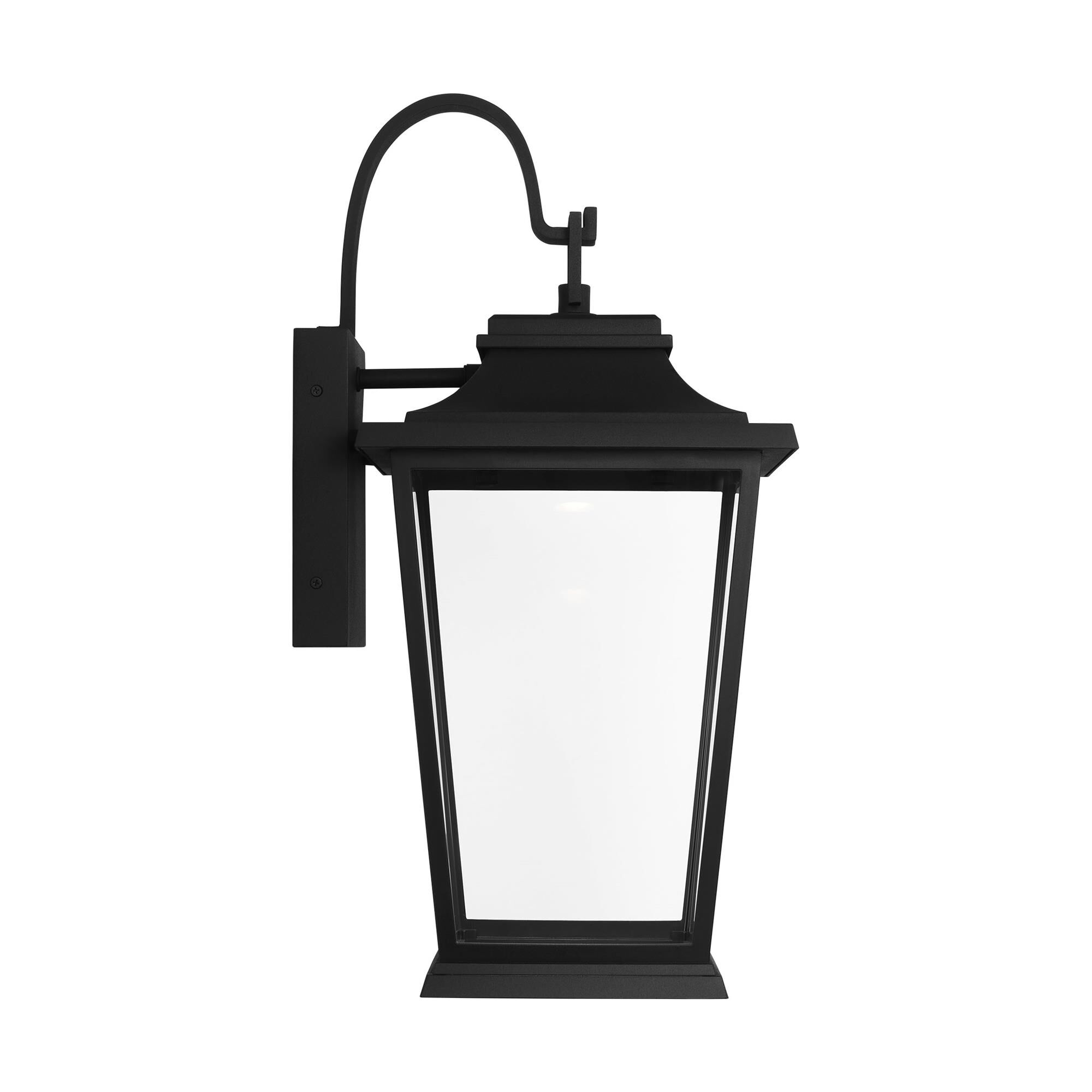 Shown in Textured Black finish and Clear glass