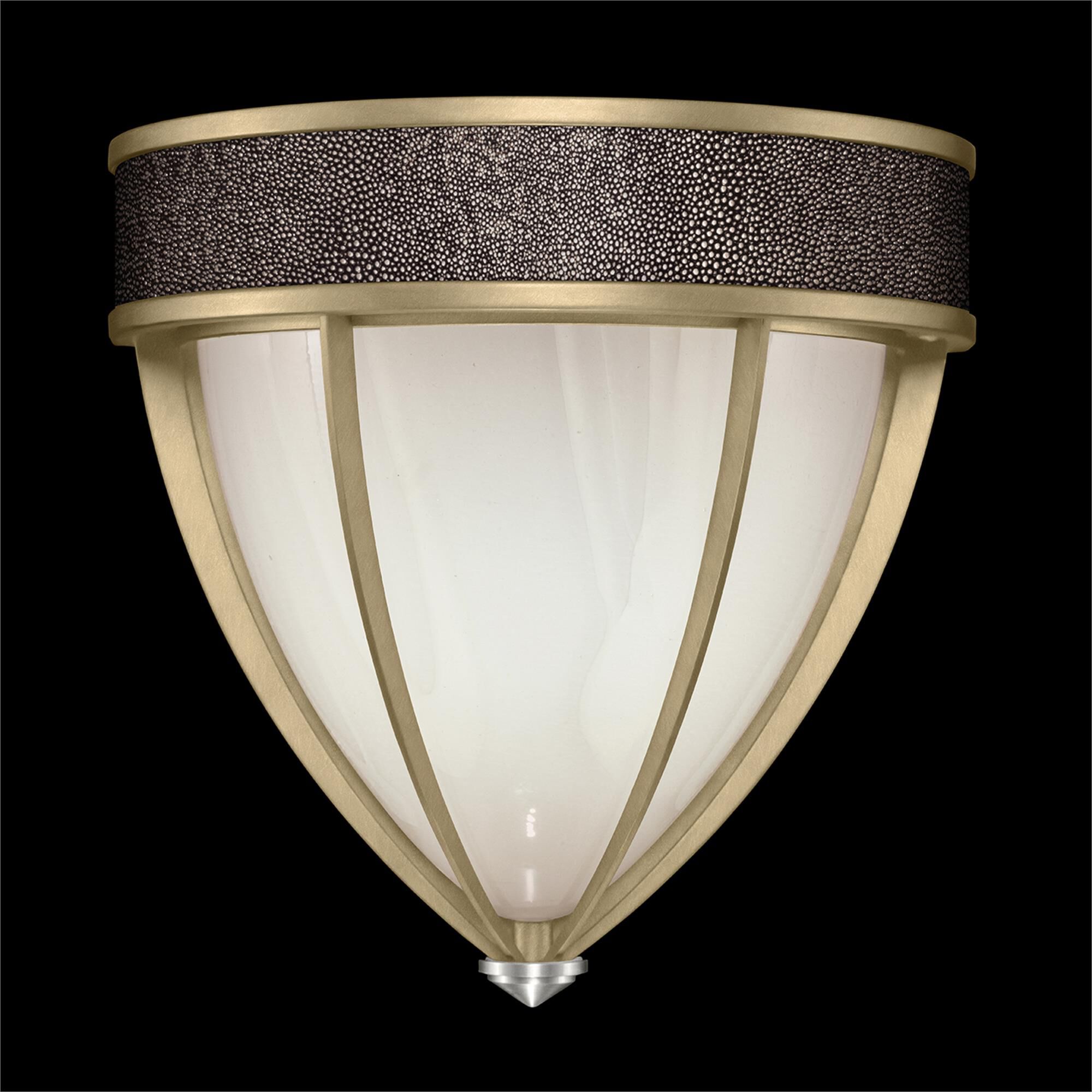 Shown in Soft Gold Leaf and Nickel  finish and Pebble accent