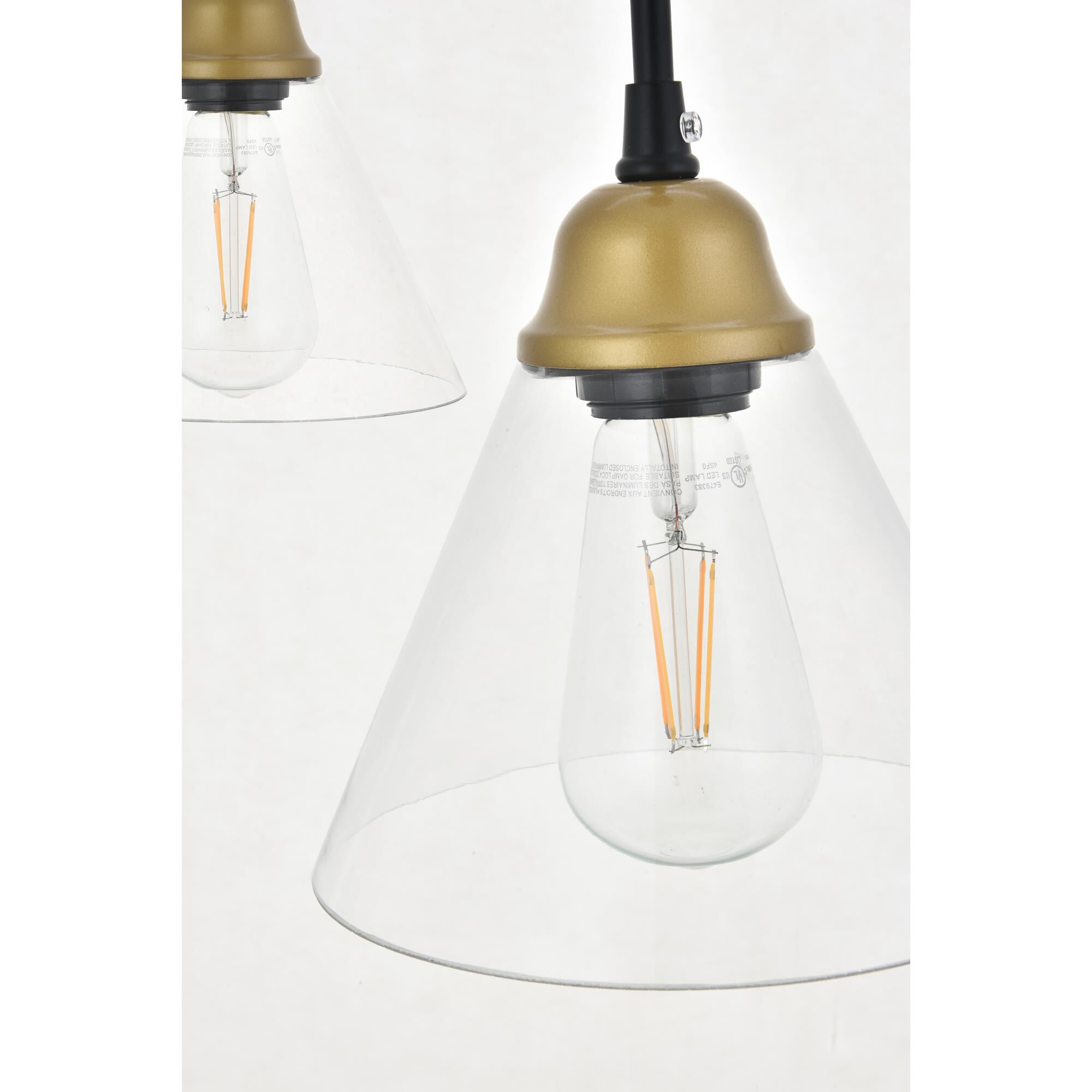 Histoire 17 Inch 3 Light Multi Light Pendant by Elegant Lighting