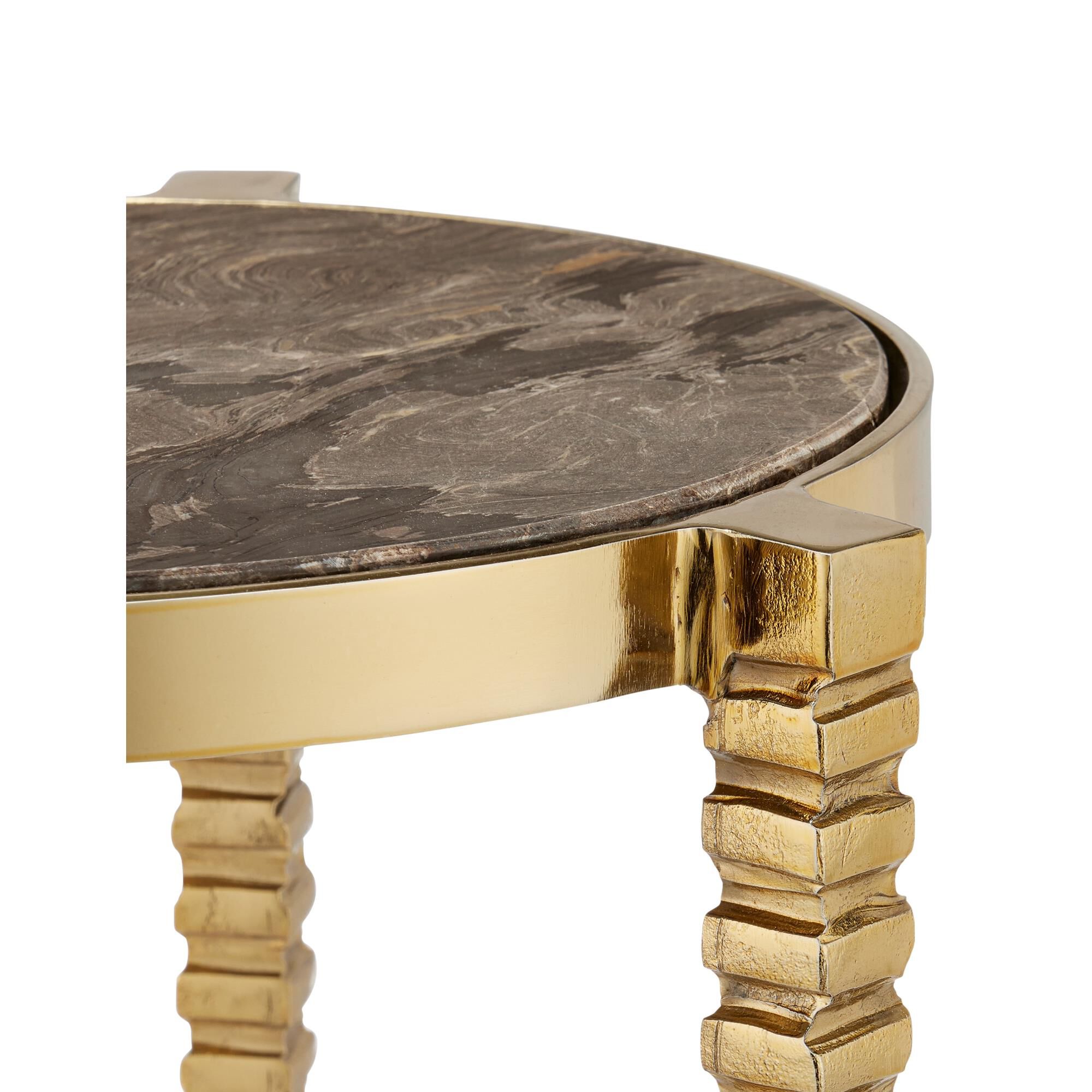 Corrado Cappuccino 14 Inch Accent Table by Currey and Company