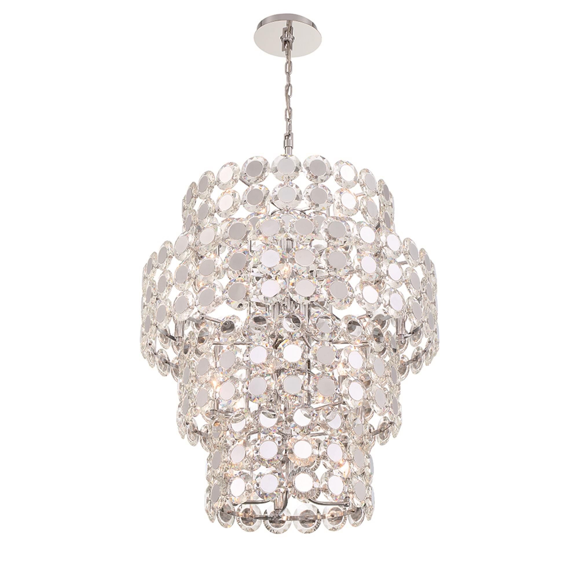 Shown in Chrome finish and K9 crystal