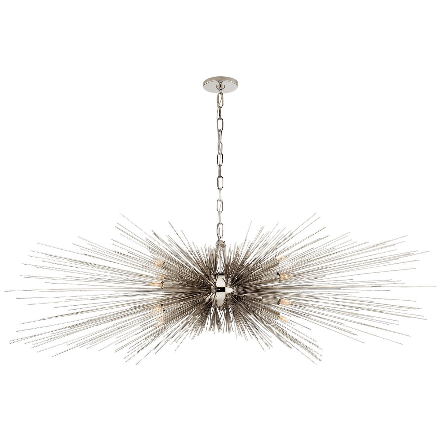 Kelly Wearstler Strada 60 Inch 16 Light Linear Suspension Light by Visual Comfort Signature Collection