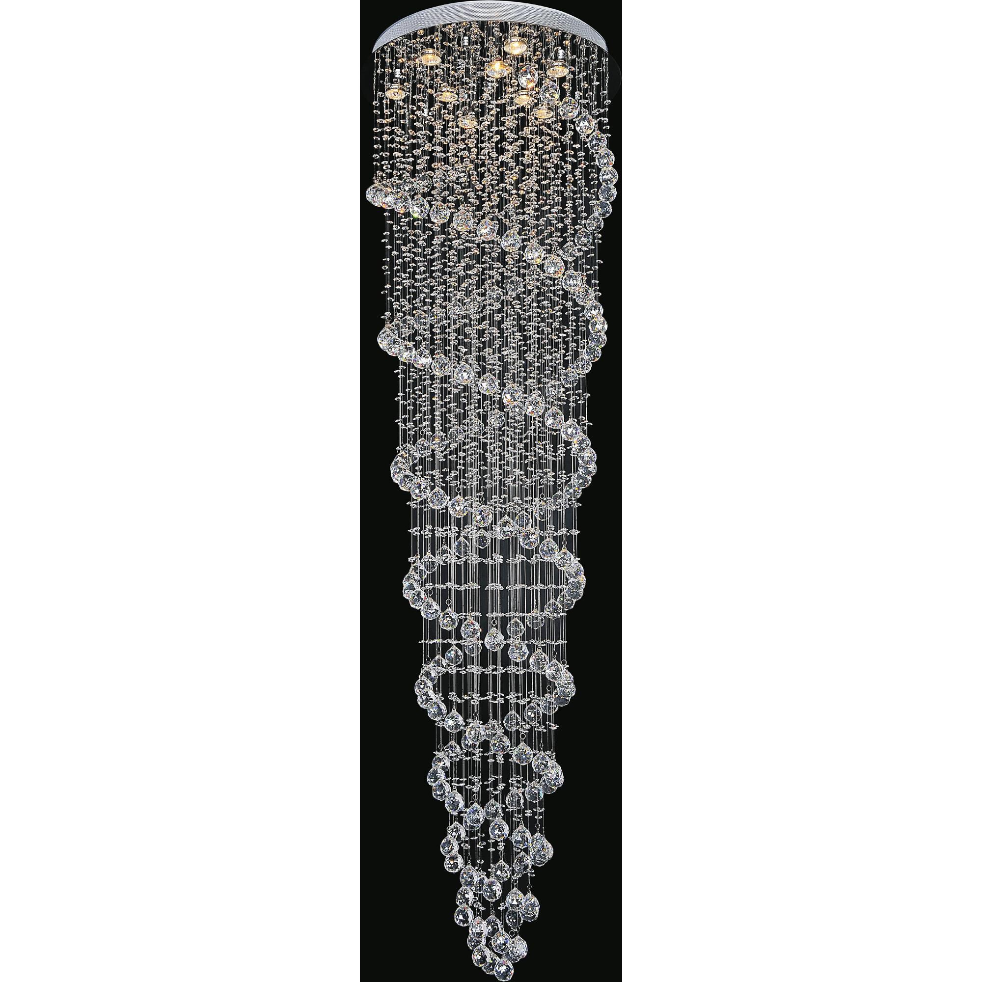 Shown in Chrome finish and K9 Clear crystal