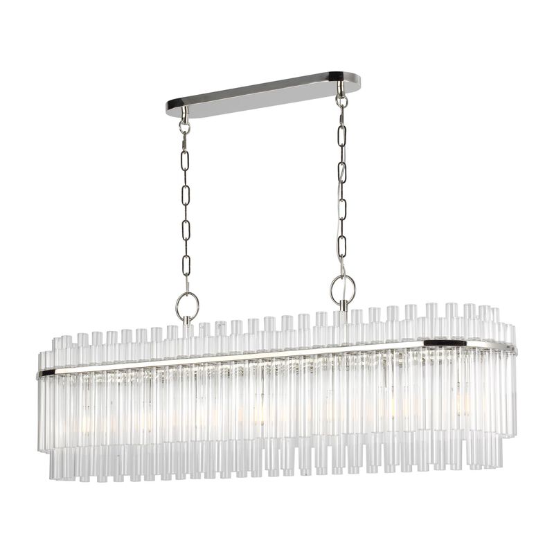 Chapman & Myers Beckett Medium Linear Chandelier by Visual Comfort Studio
