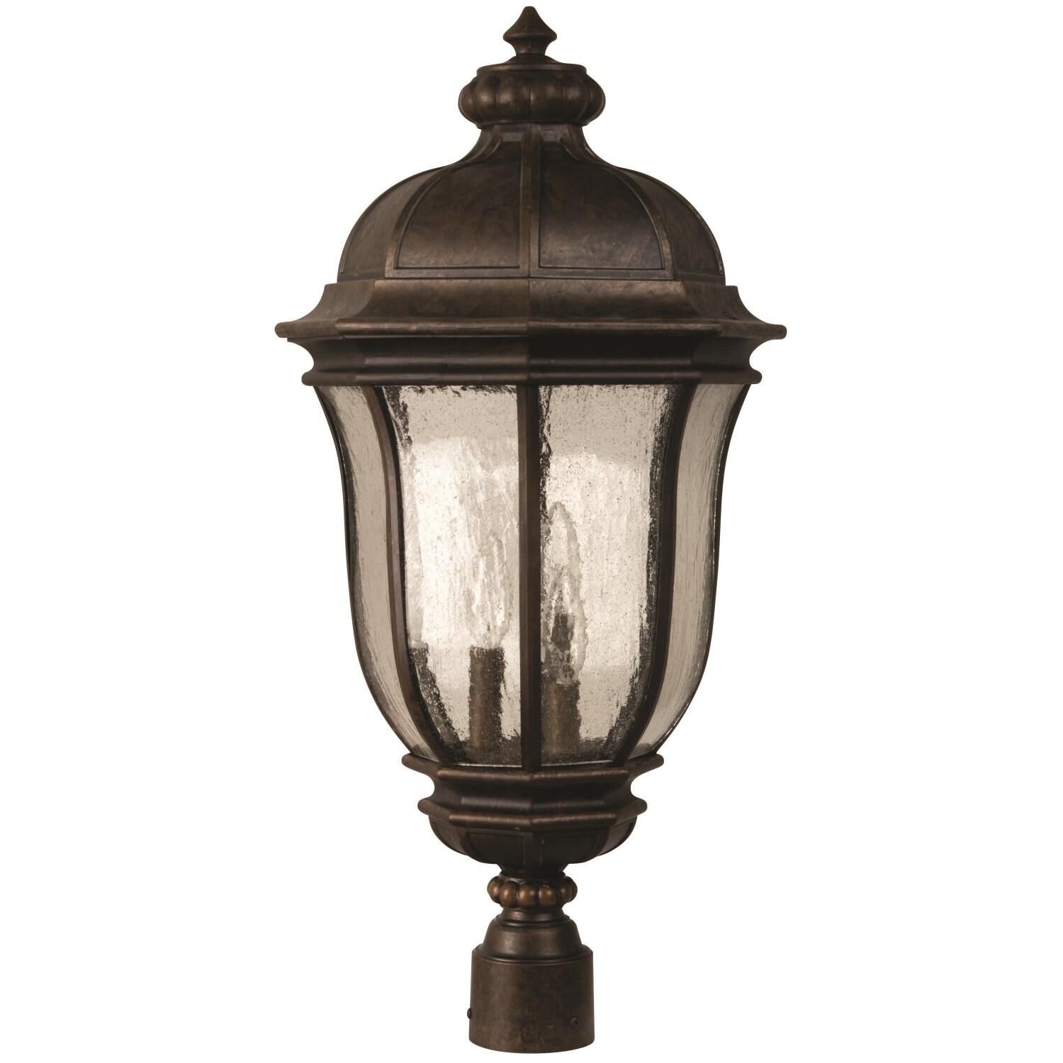 Harper 26 Inch Tall 3 Light Outdoor Post Lamp by Craftmade