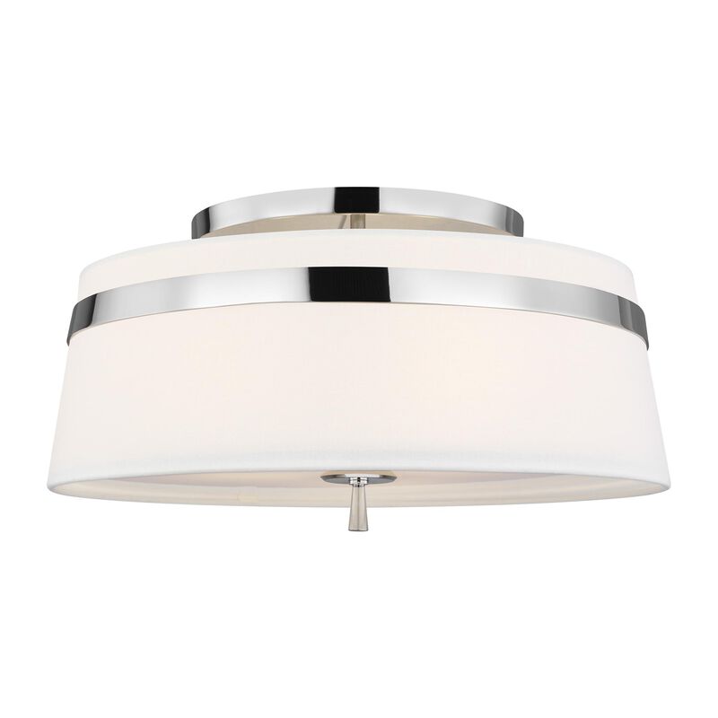 Alexa Hampton Cordtlandt 19 Inch 3 Light Semi Flush Mount by Visual Comfort Studio