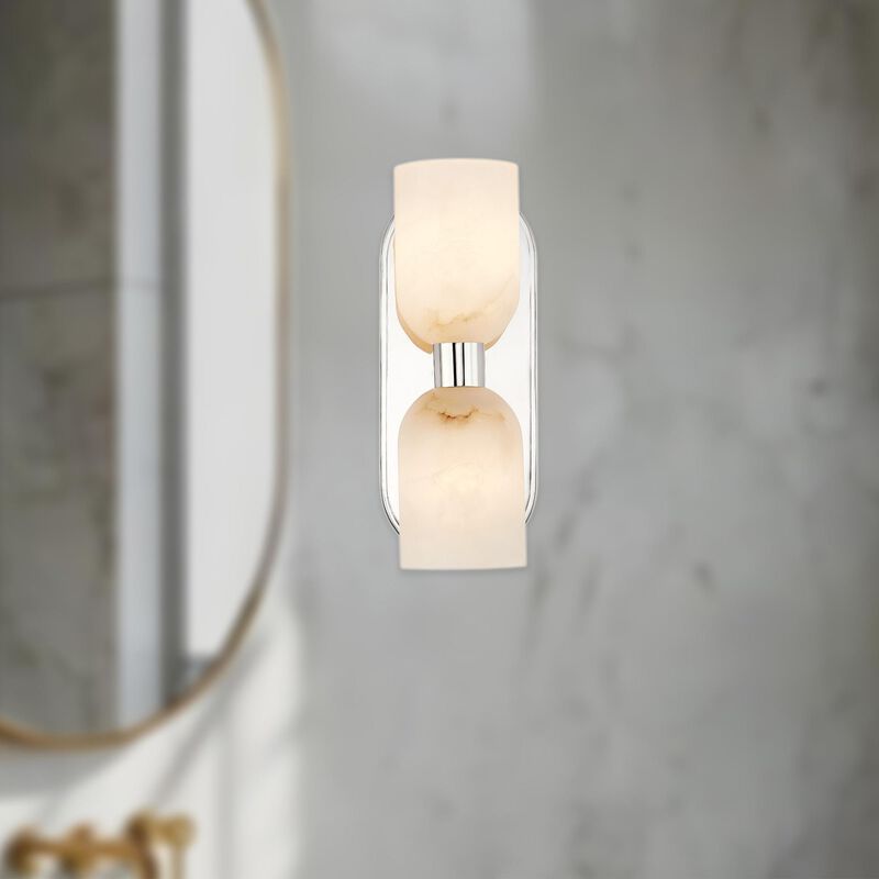 Elisa Carlucci Lucian 12 Inch 2 Light Wall Sconce by Alora Lighting