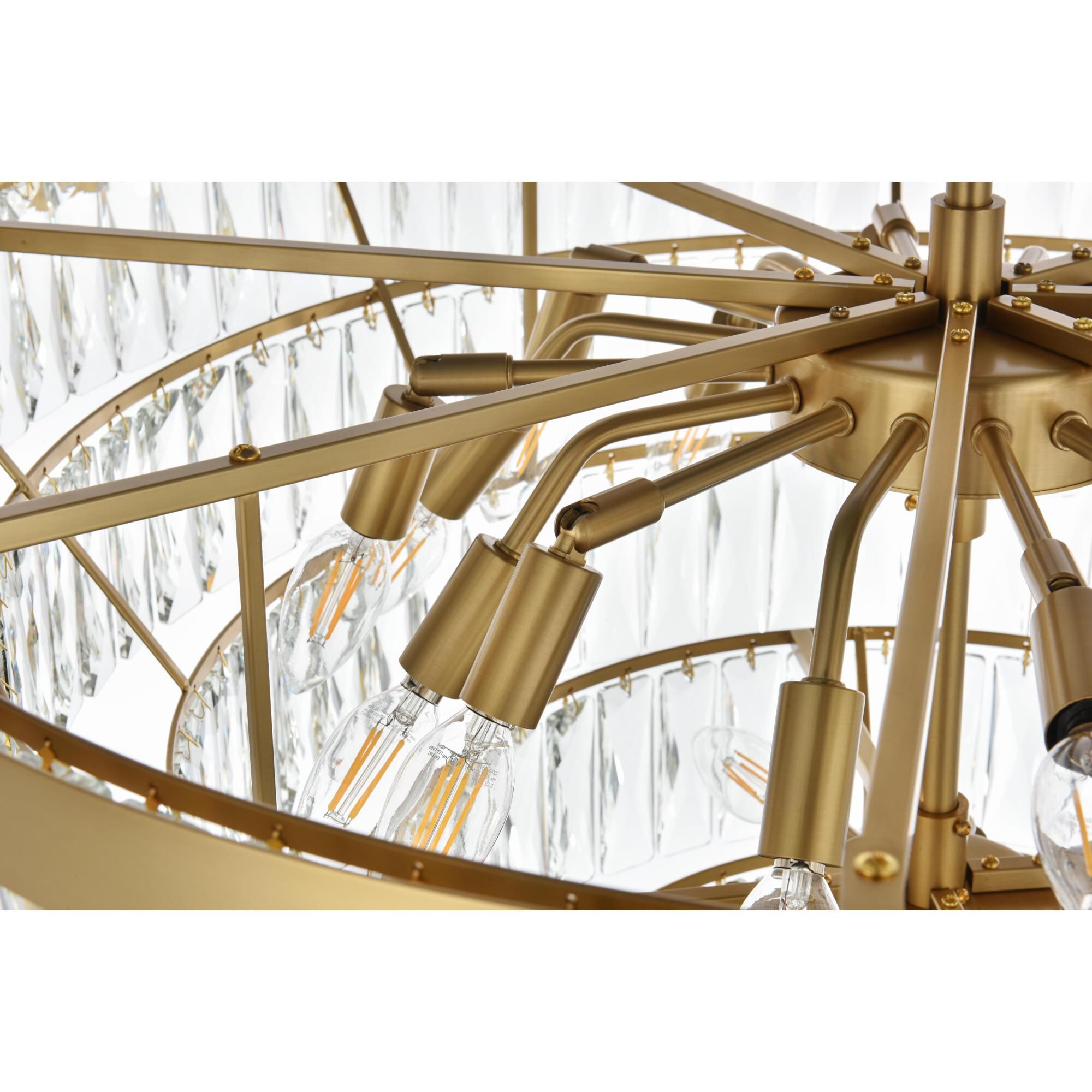 Josephine 32 Inch Chandelier by Elegant Lighting