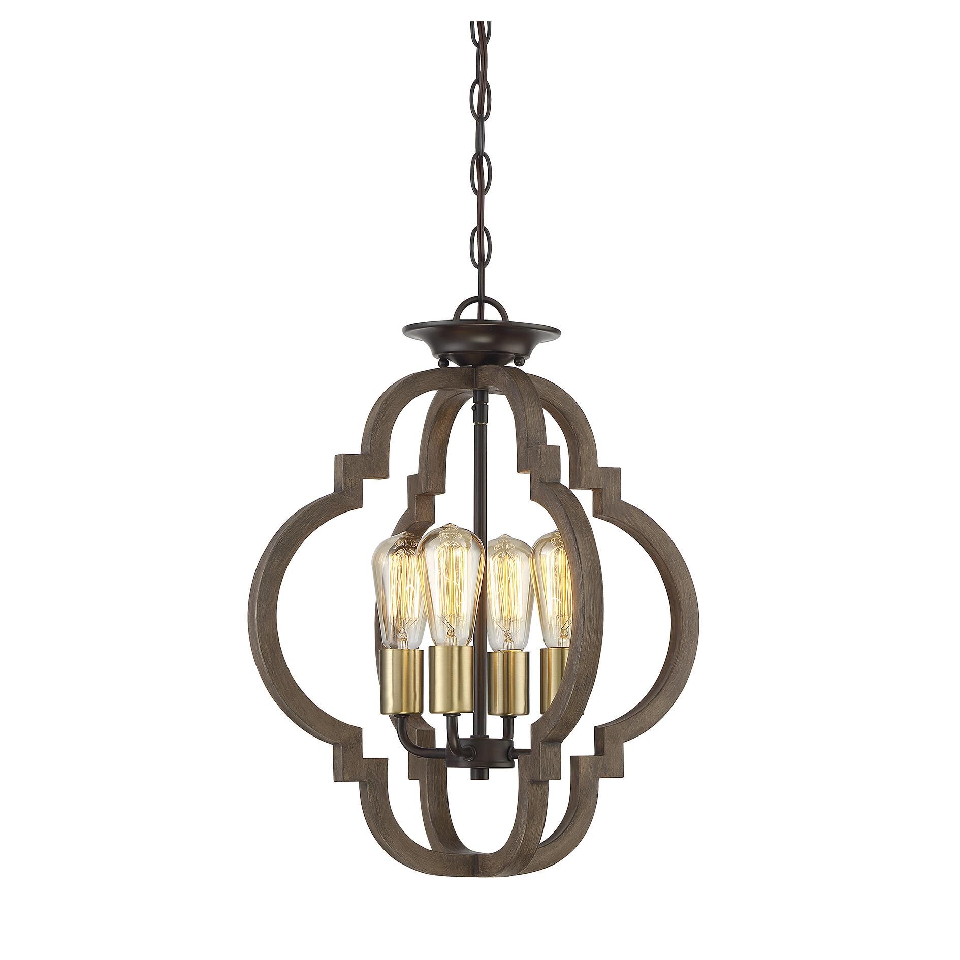 16 Inch LED Cage Pendant by Meridian Lighting