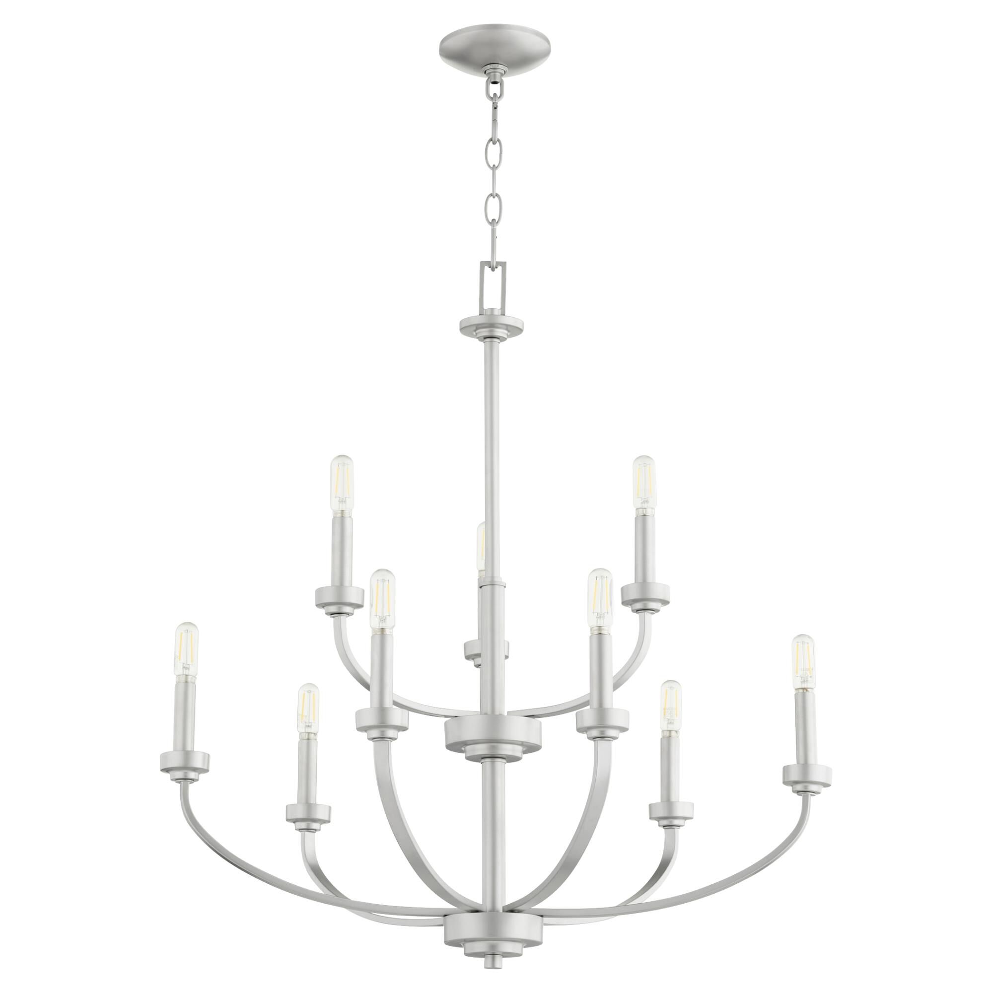 Reyes 31 Inch 9 Light Chandelier by Quorum International