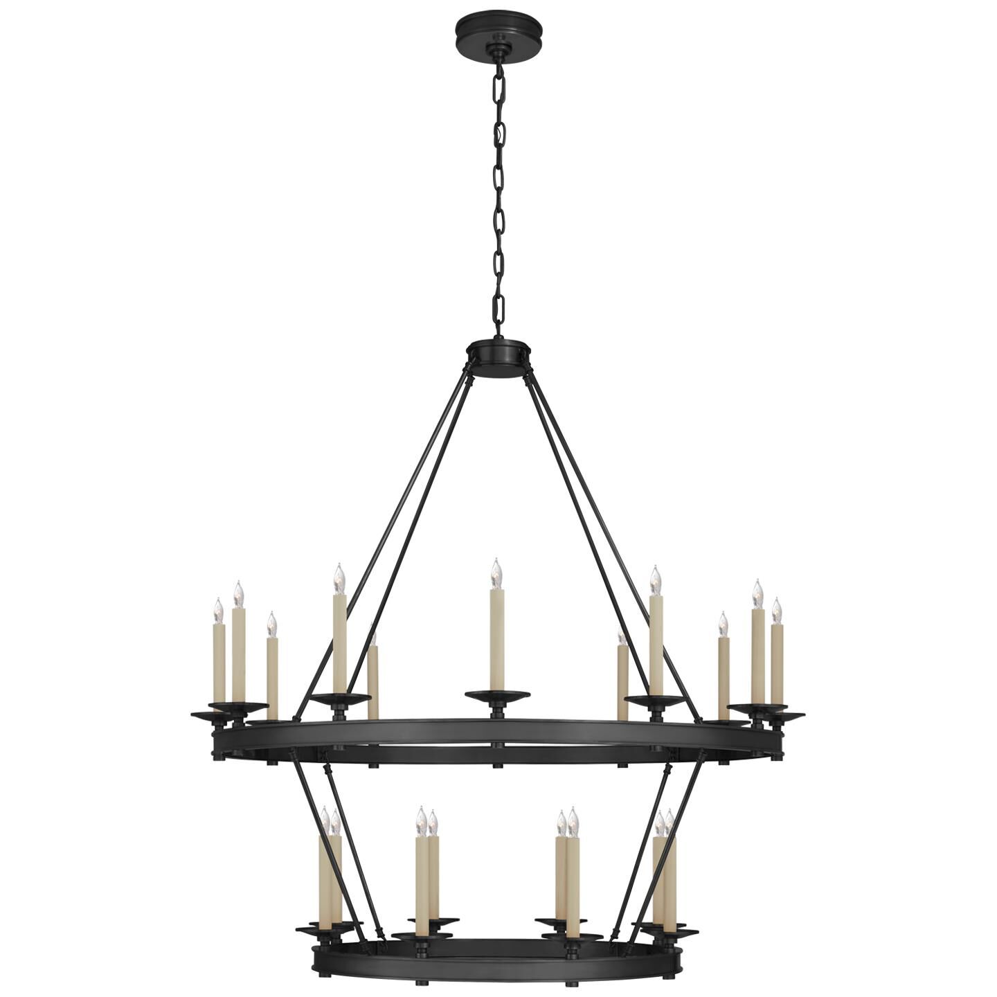 Chapman & Myers Launceton 43 Inch 20 Light Chandelier by Visual Comfort Signature Collection