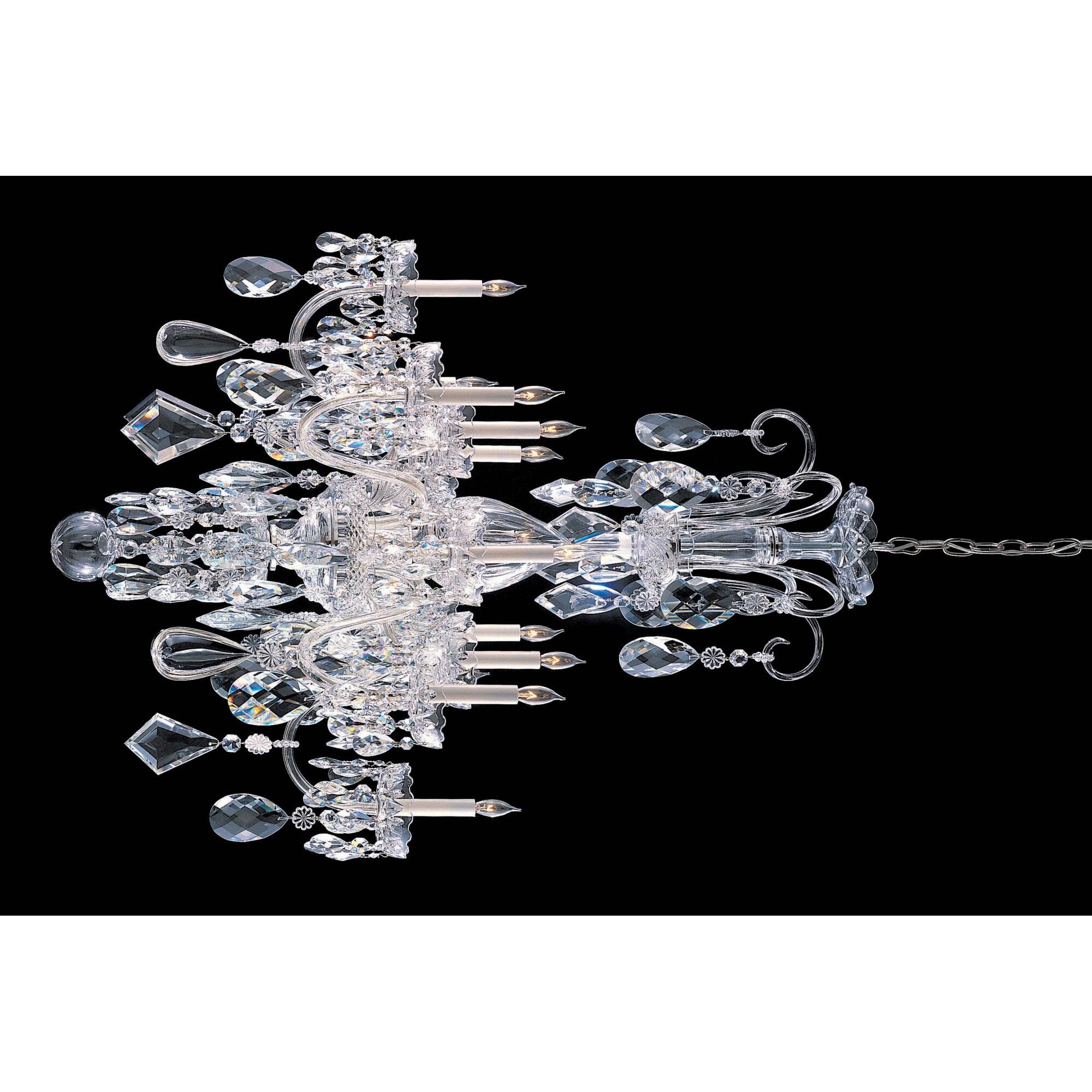 Shown in Polished Chrome finish and Clear Hand Cut crystal 