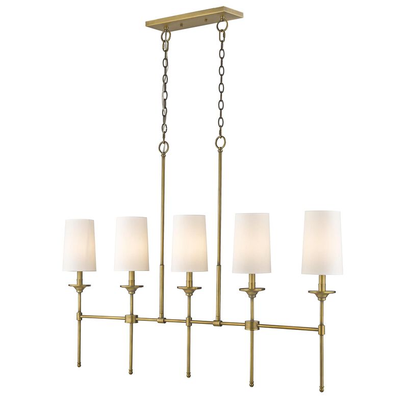 Emily 51 Inch 5 Light Linear Suspension Light by Z-Lite