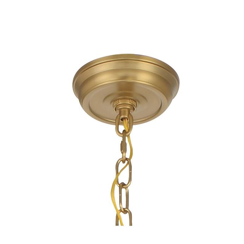Shown in Signature Brass finish and Clear glass