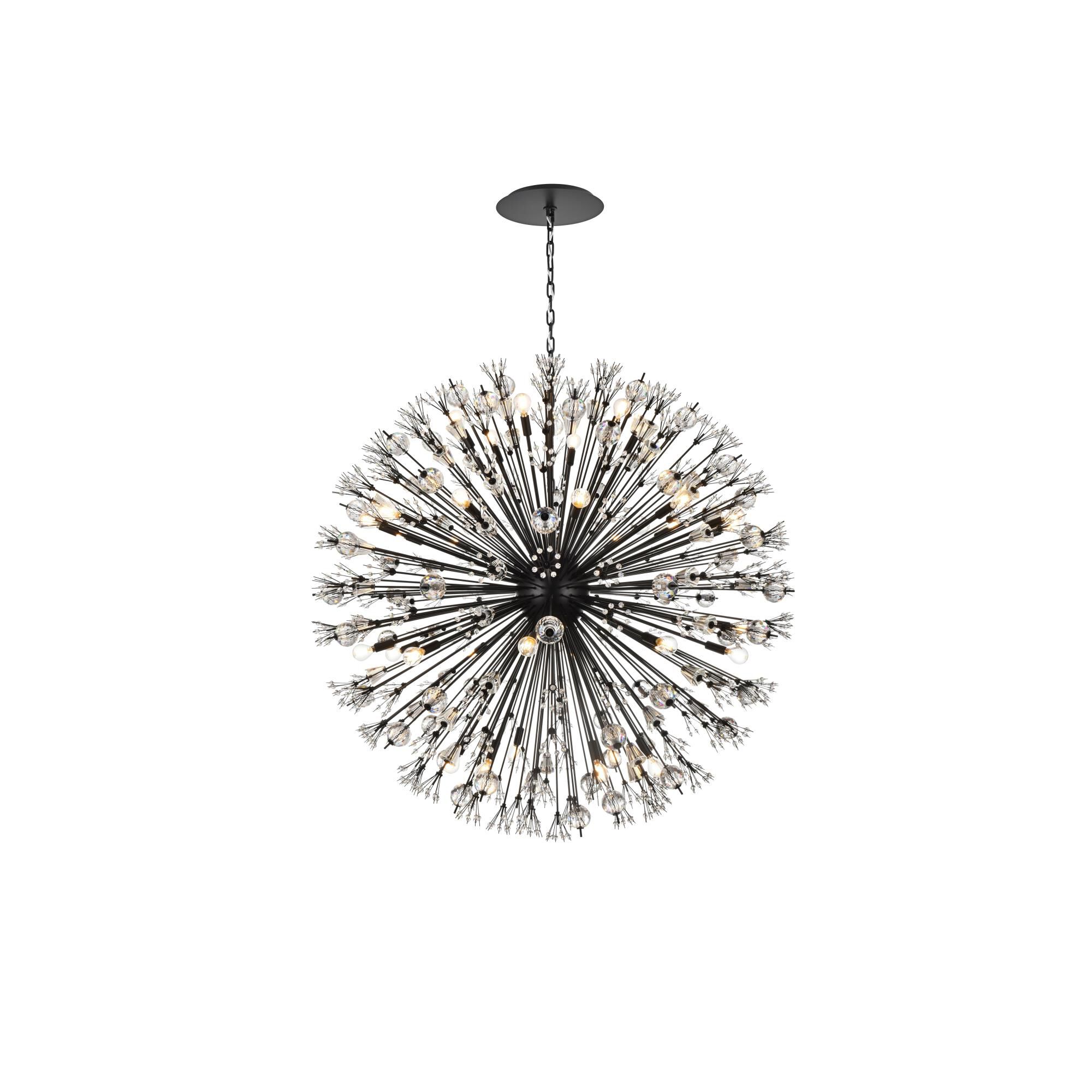 Shown in Black finish and Royal Cut crystal