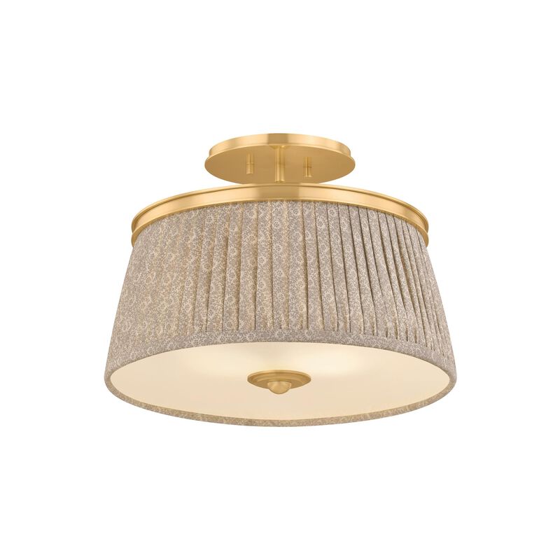 Valeria 16 Inch Semi Flush Mount by Hudson Valley Lighting
