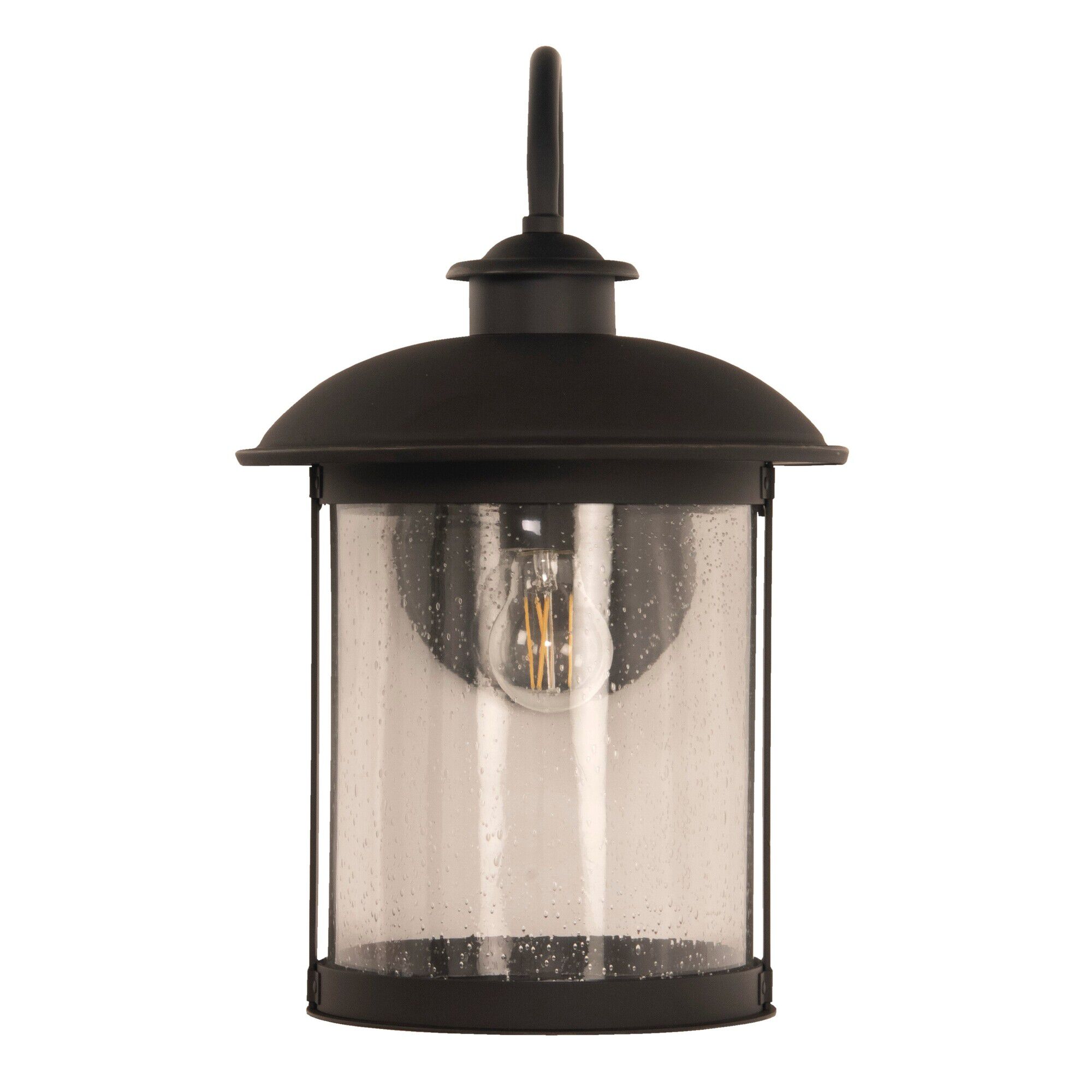 Shown in Dark Bronze Gilded finish and Cylinder glass and Cylinder shade