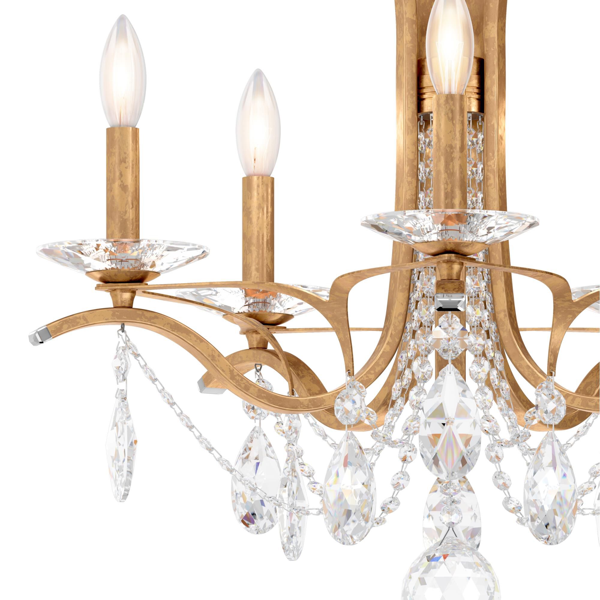Shown in French Gold finish and Clear Heritage crystal