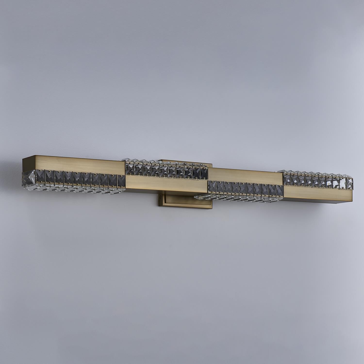 Shown in Winter Brass finish and Firenze Clear crystal