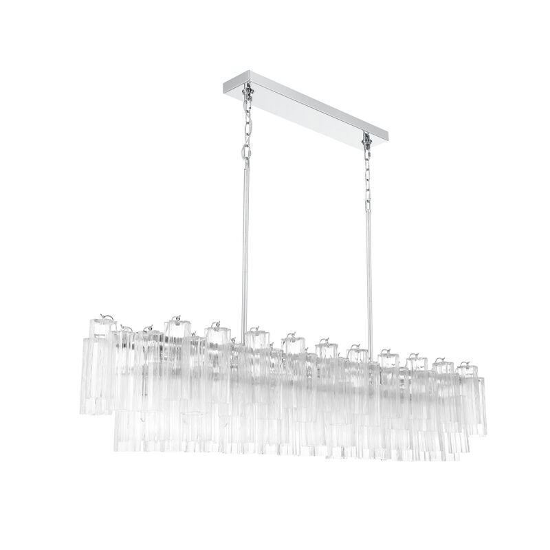 Addis Large Linear Chandelier by Crystorama