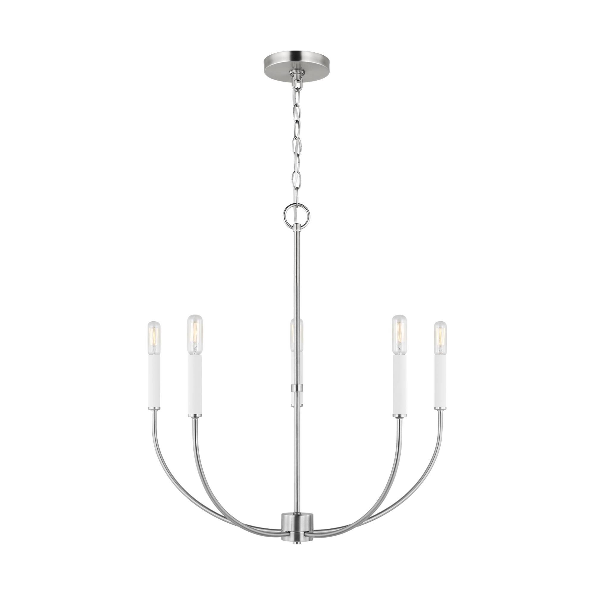 Shown in Brushed Nickel Silver finish