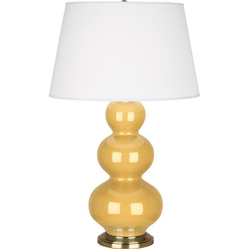 Triple Gourd 33 Inch Table Lamp by Robert Abbey