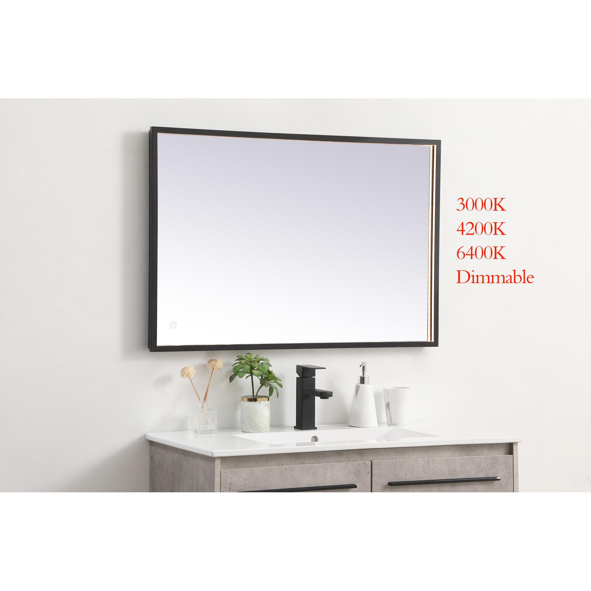 Pier LED Lighted Mirror by Elegant Decor