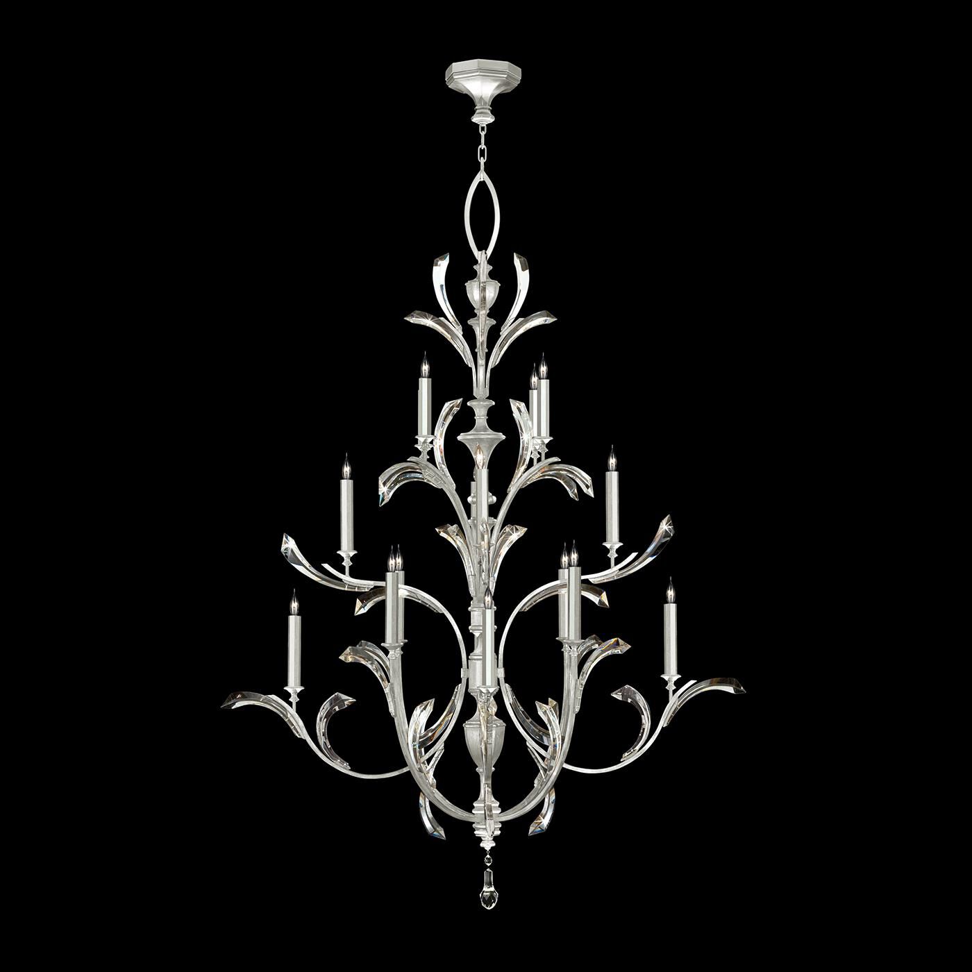 Beveled Arcs Chandelier by Fine Art Handcrafted Lighting