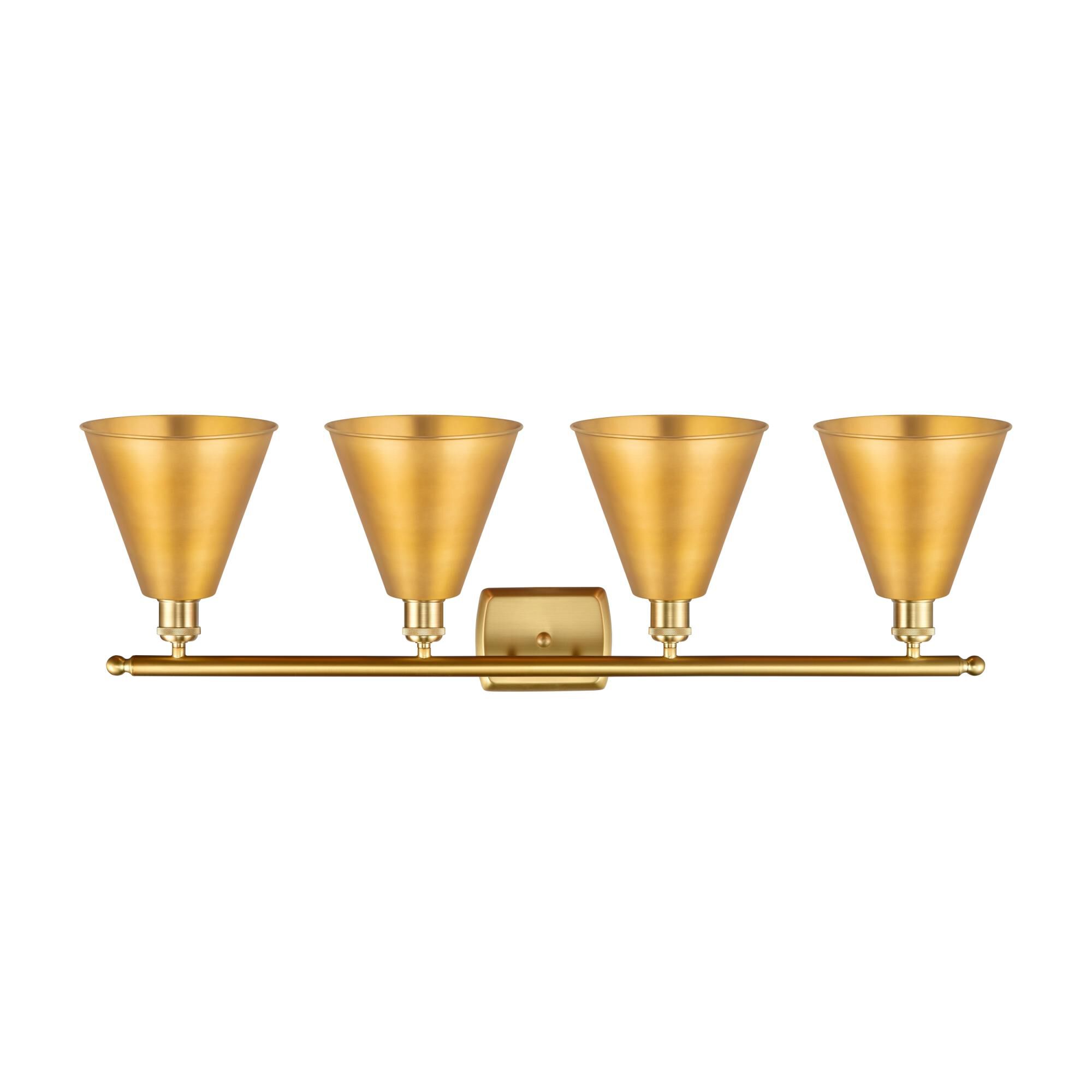 Bruno Marashlian Ballston Cone 38 Inch 4 Light Bath Vanity Light by Innovations Lighting