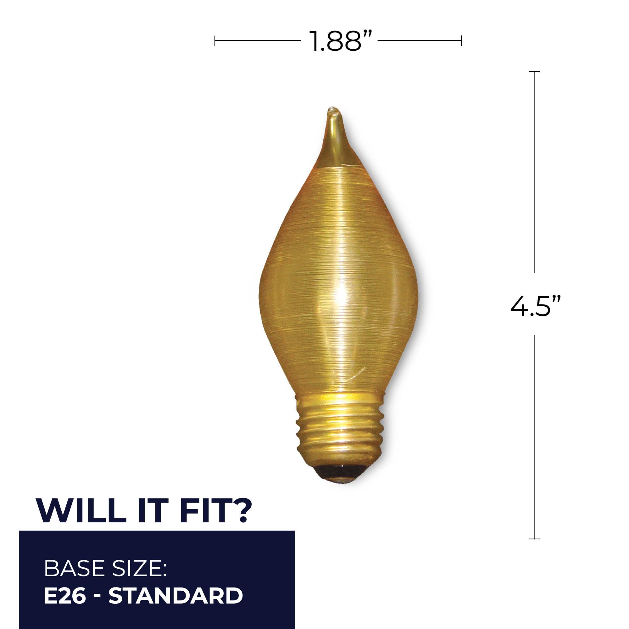 40 Watt 0K C15 Incandescent Light Bulb by Bulbrite