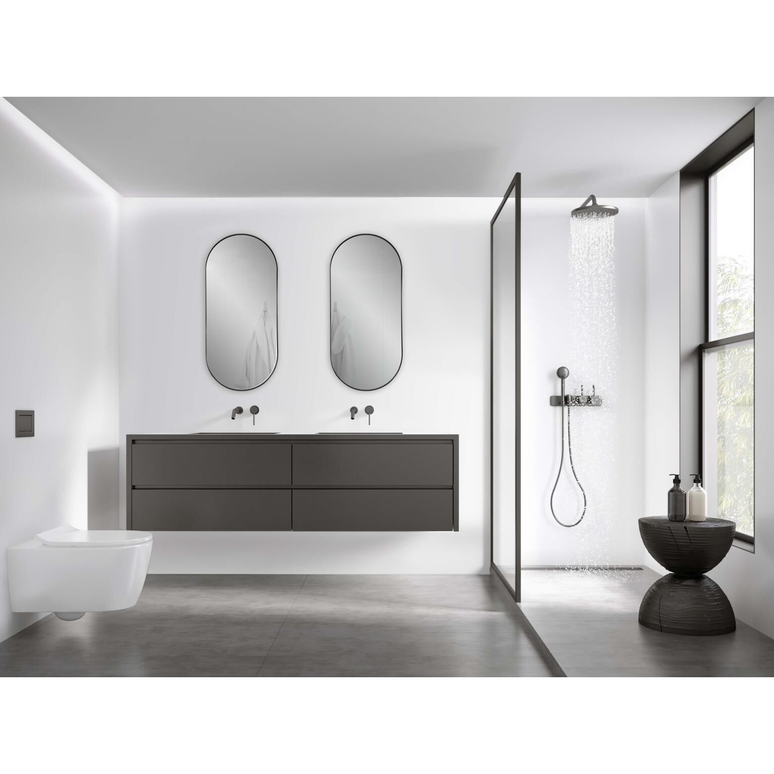 Shown in Brushed finish