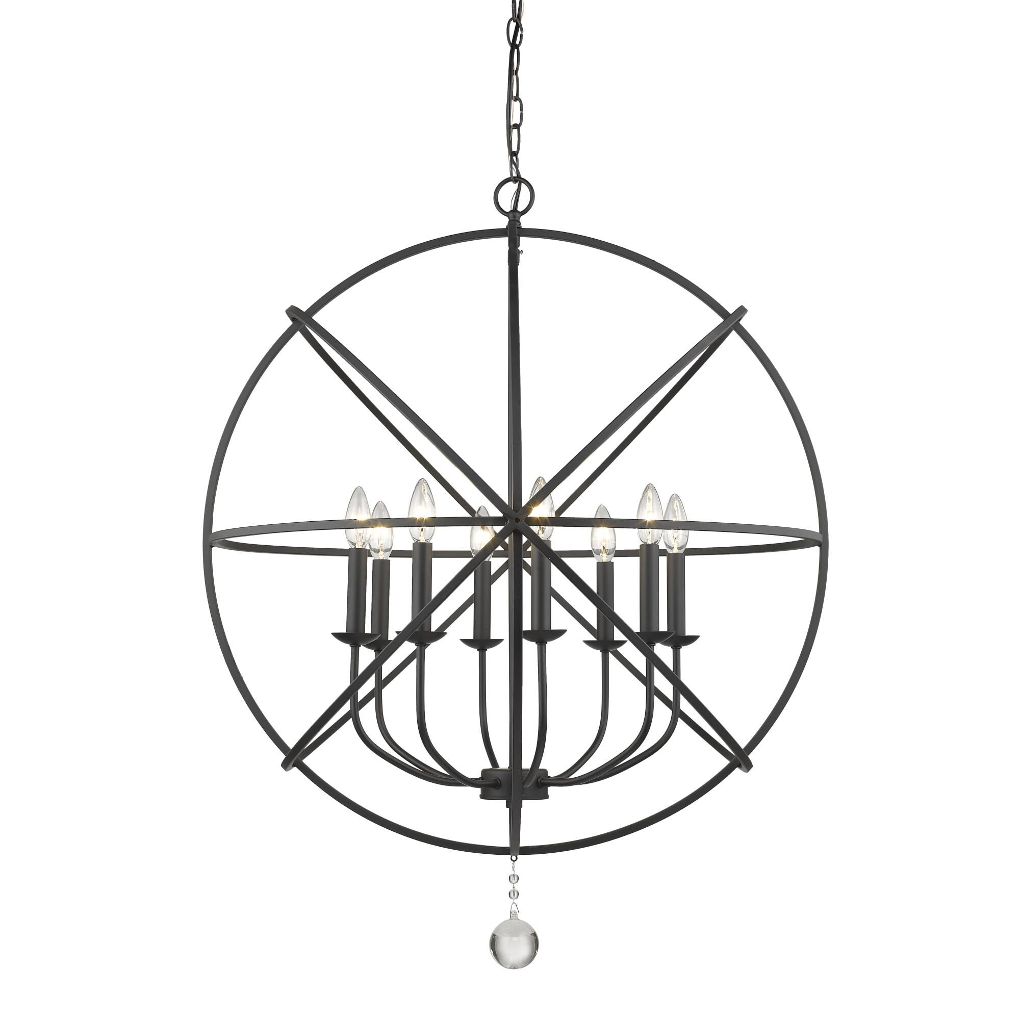 Shown in Matte Black finish and --- glass and --- shade